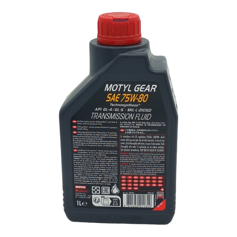 Moltul Motyl Gear API GL4 | GL5 75W80 1 LT MOTUL