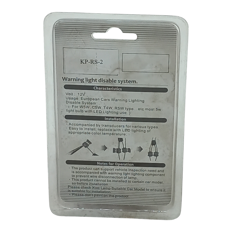 Xtec Resistenze Aggiuntive Spegni Spia Canbus T10 W5W-C5W-T4W-R5W-H6W (2pz) ABAKUS