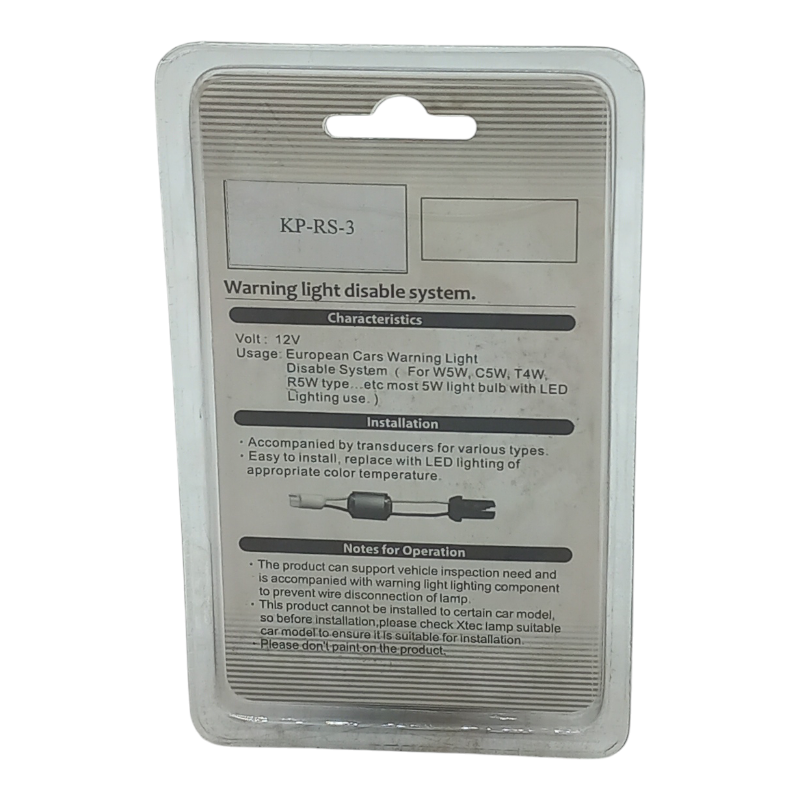 Xtec Resistenze Aggiuntive Spegni Spia Canbus Per W5W-C5W-T4W-R5W-H6W (2pz) ABAKUS