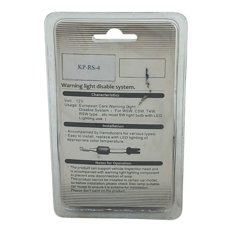 Xtec Resistenze Aggiuntive Spegni Spia Canbus T10 W5W No Errore No Avaria (2pz) ABAKUS