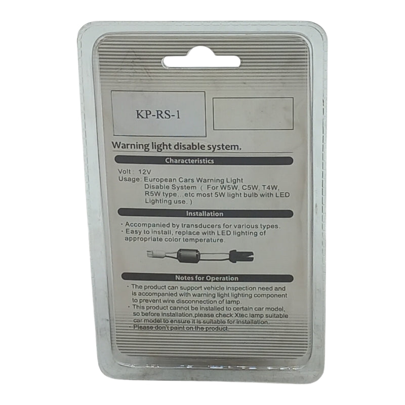 Xtec Resistenze Aggiuntive Spegni Spia Canbus T10 W5W No Errore No Avaria (2pezzi) ABAKUS