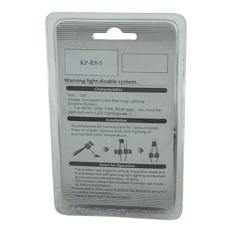 Xtec Resistenze Aggiuntive Spegni Spia Canbus T10 W5W No Errore No Avaria | 2 Pezzi ABAKUS