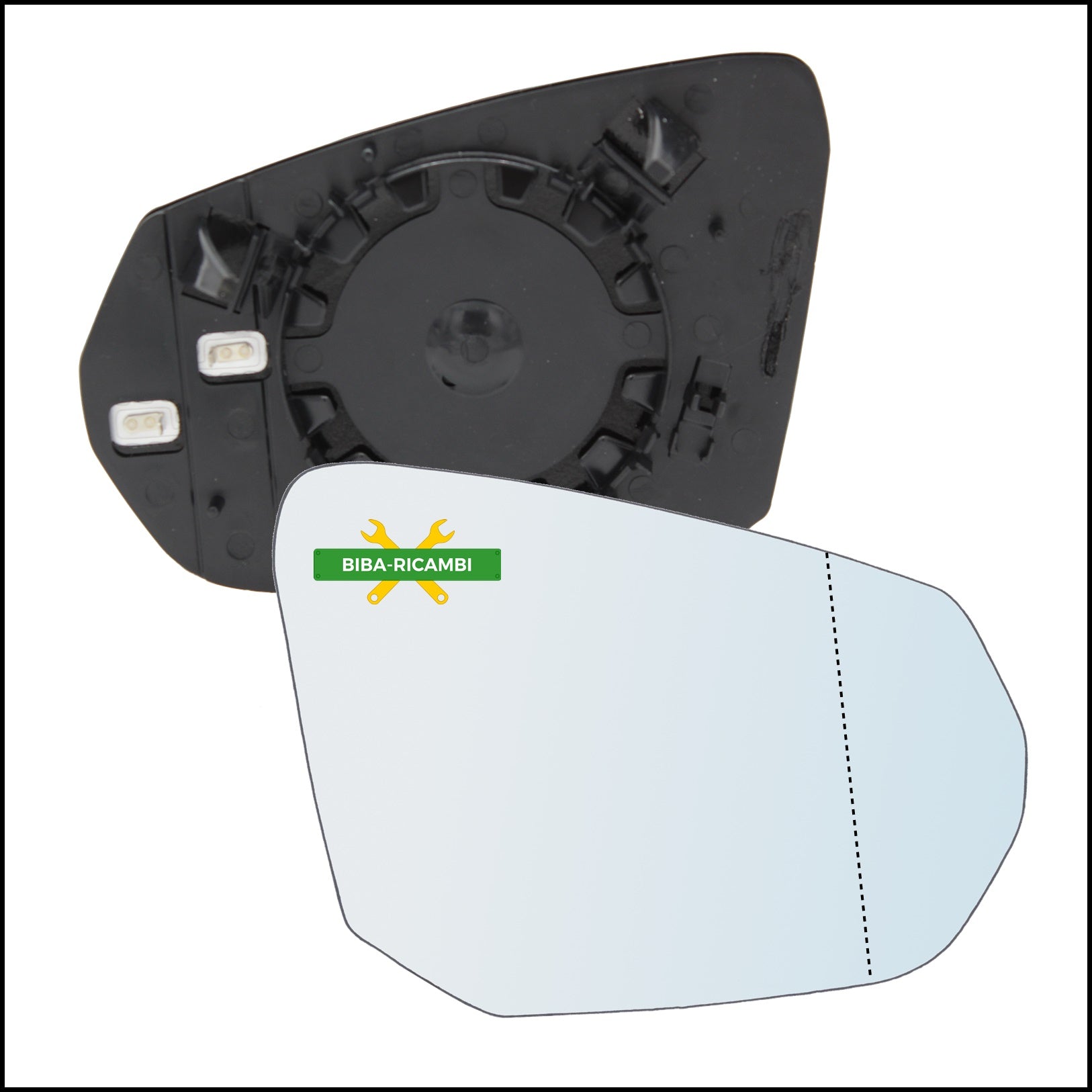 Piastra Specchio Retrovisore Asferico Lato Dx-Passeggero Per Audi Q3 (F3B) dal 2018> BIBA-RICAMBI