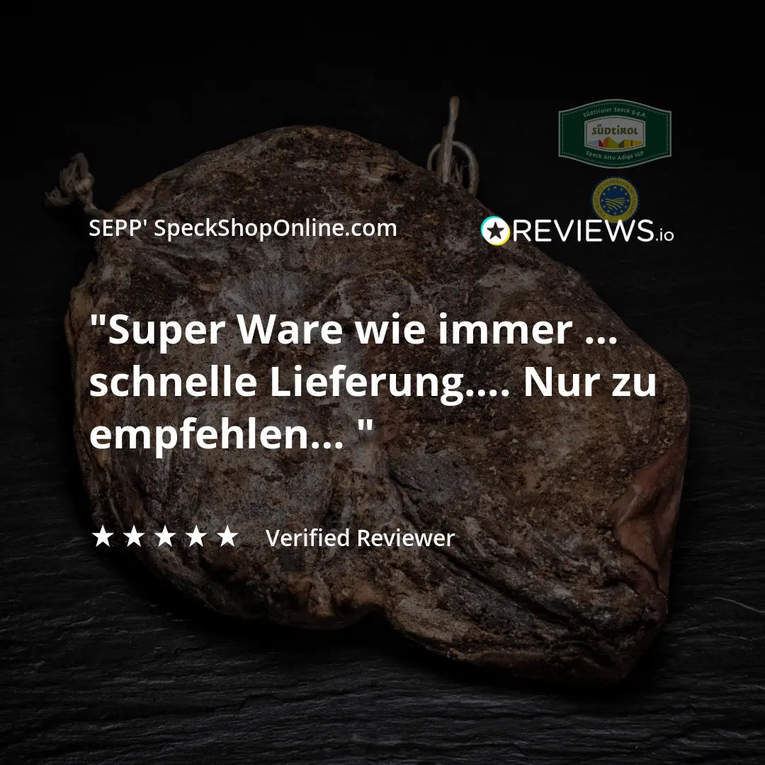 SEPP' Südtiroler Speck g.g.A. - 'Die Ganze Hamme' - Versand kostenlos - BIBA-RICAMBI