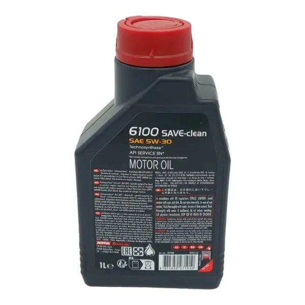 Motul 5W30 6100 X-Clean Save | 100% Sintetico - BIBA-RICAMBI