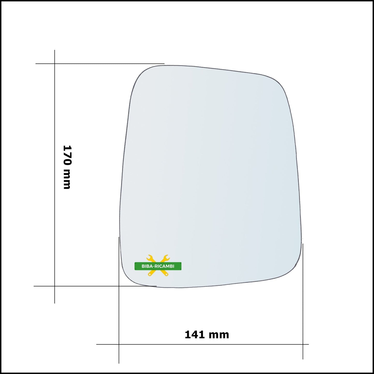 Vetro Specchio Retrovisore Lato Dx-Passeggero Per Suzuki Wagon R (MC) dal 1997-2000 BIBA-RICAMBI