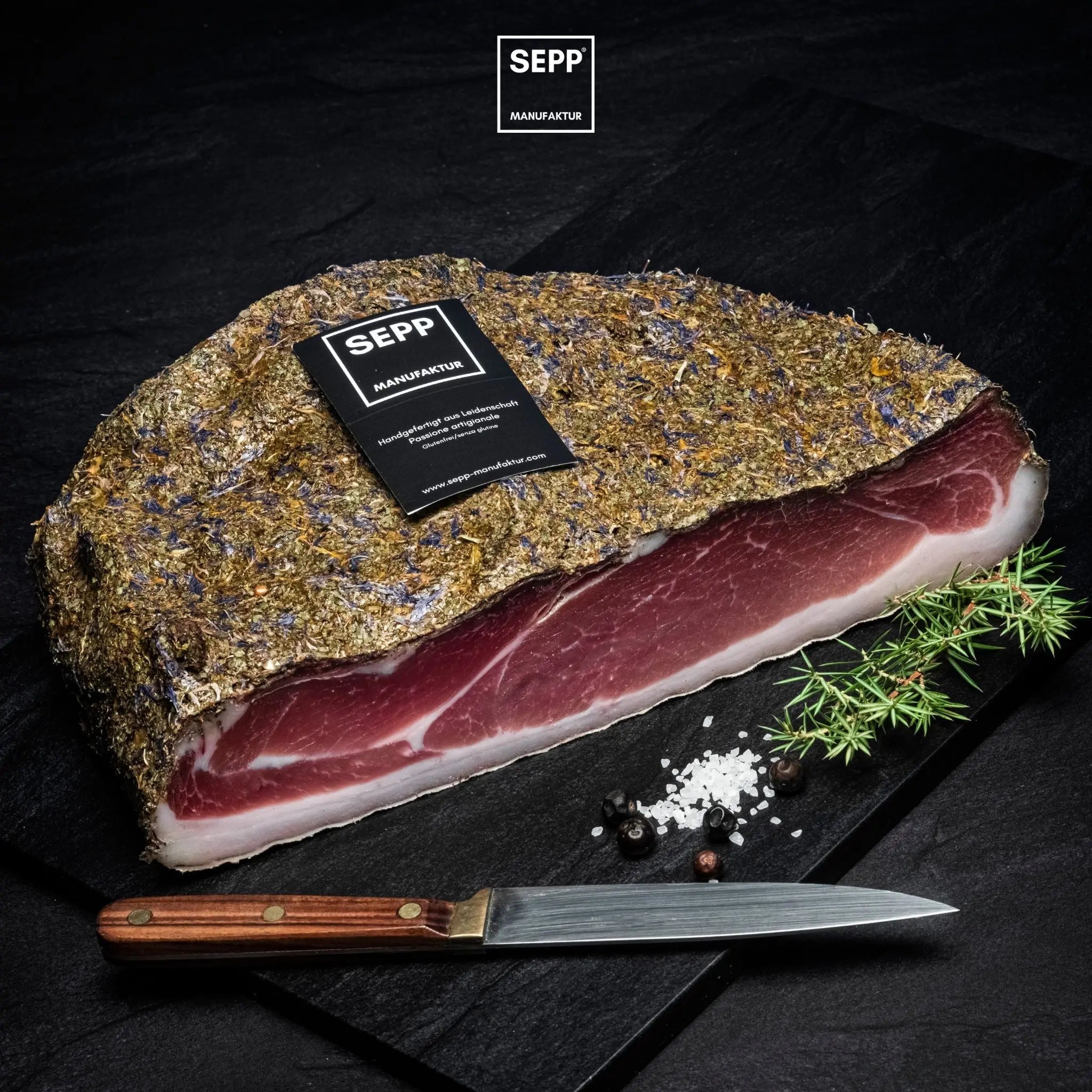 SEPP' Kräuterspeck - 'Die Halbe Hamme' - Premium - BIBA-RICAMBI