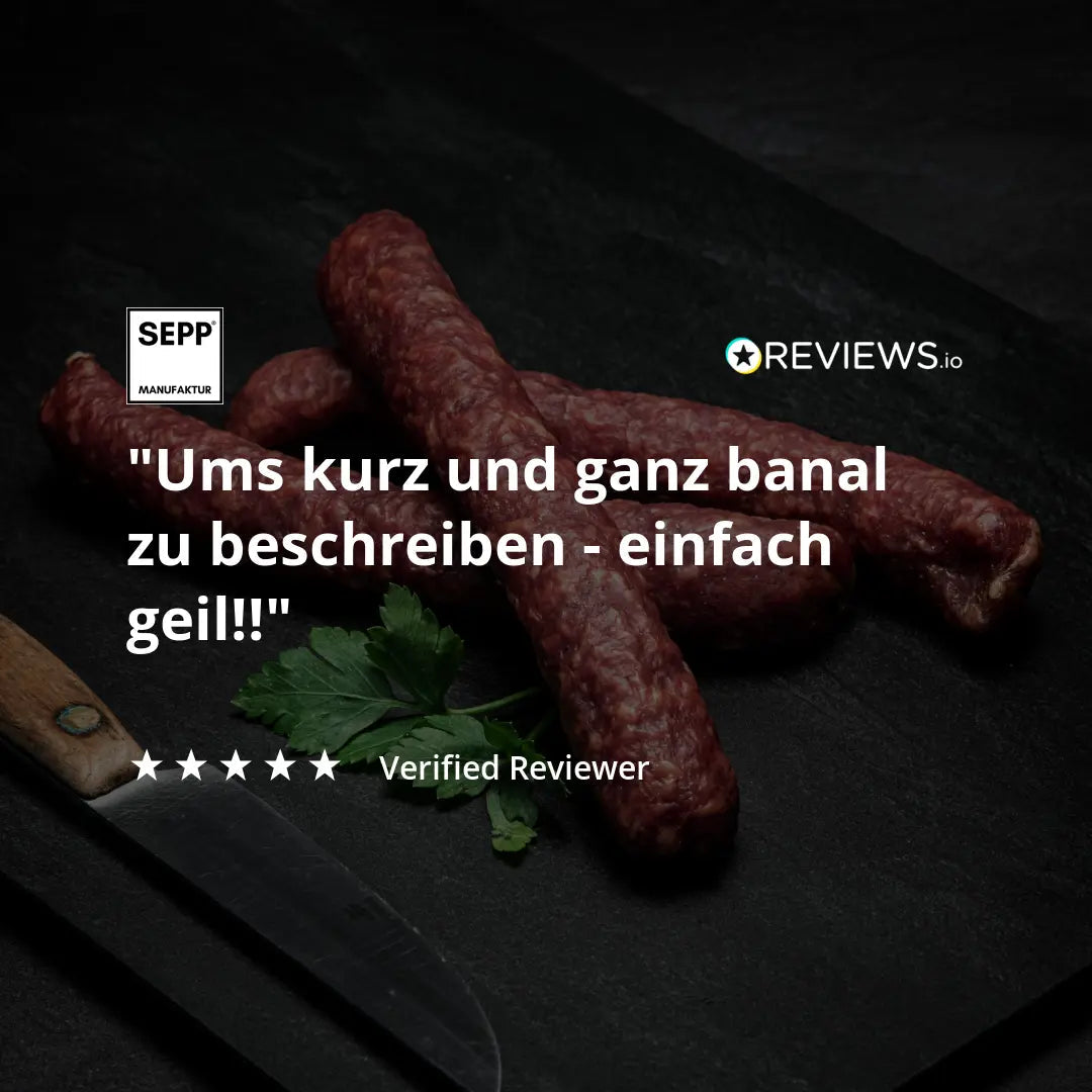 SEPP' Kaminwurzen 'Tradition' (3 Stk.) - BIBA-RICAMBI