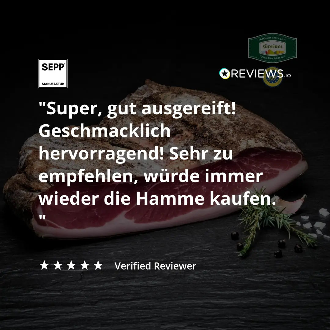 SEPP' Südtiroler Speck g.g.A. - 'Die Halbe Hamme' - BIBA-RICAMBI