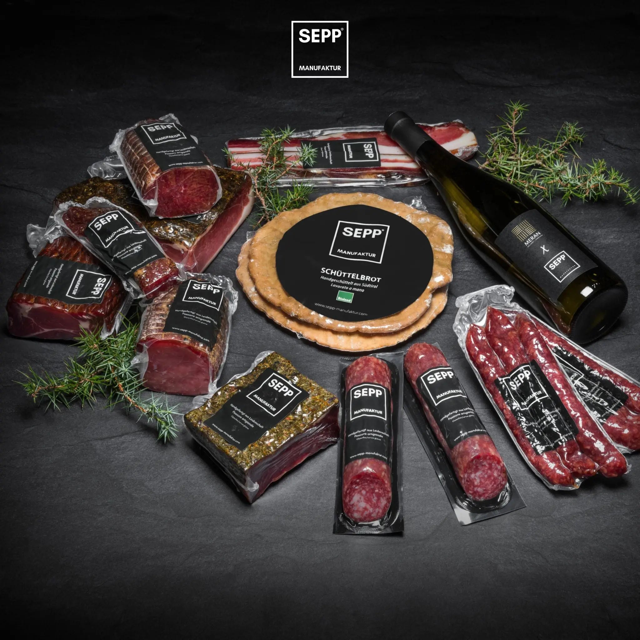 SEPP' Degustationspaket 'Südtirol Premium WEIß' - Versand kostenlos - BIBA-RICAMBI