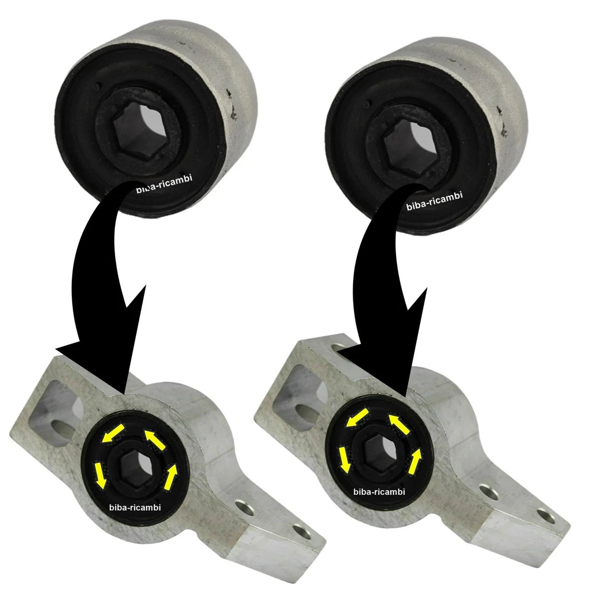 Reinforced Bushes Compatible For Audi A3 II (8P) from 2003>