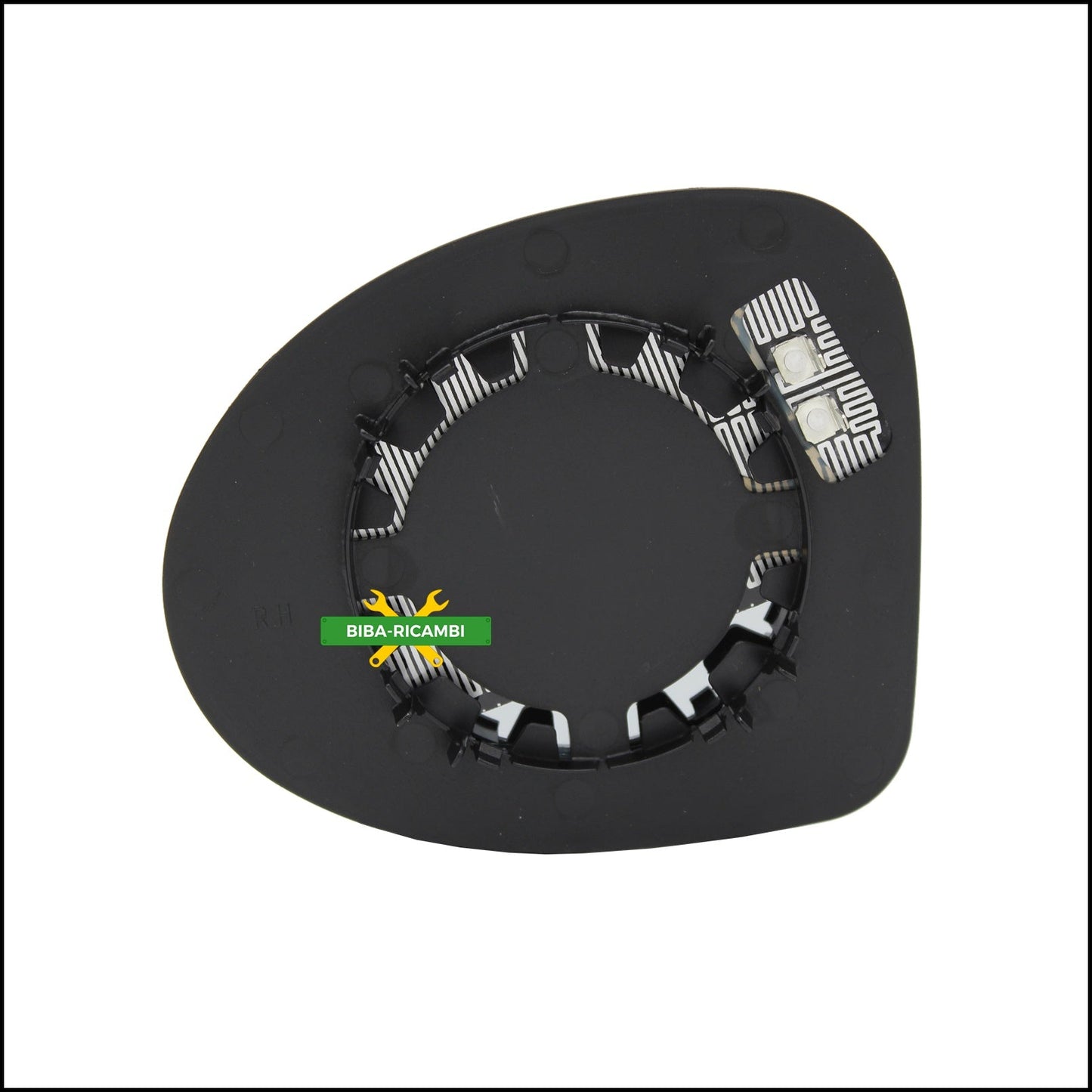 Piastra Specchio Retrovisore Termica Asferica Lato Dx-Passeggero Per Renault Twingo II (CN0) dal 2007> BIBA-RICAMBI