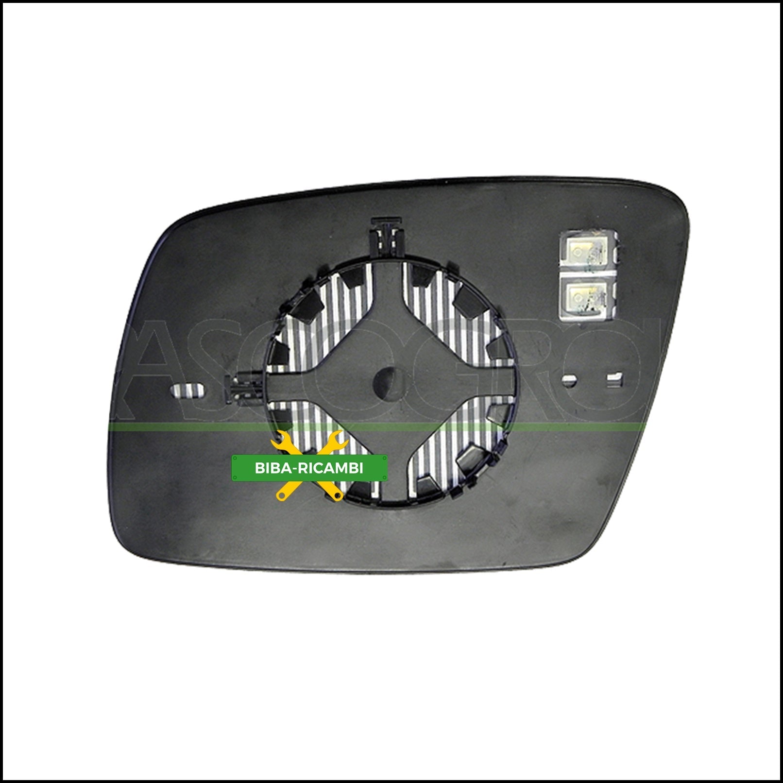 Piastra Specchio Retrovisore Termica Lato Dx-Passeggero Per Dodge Journey (JC) dal 2008> BIBA-RICAMBI