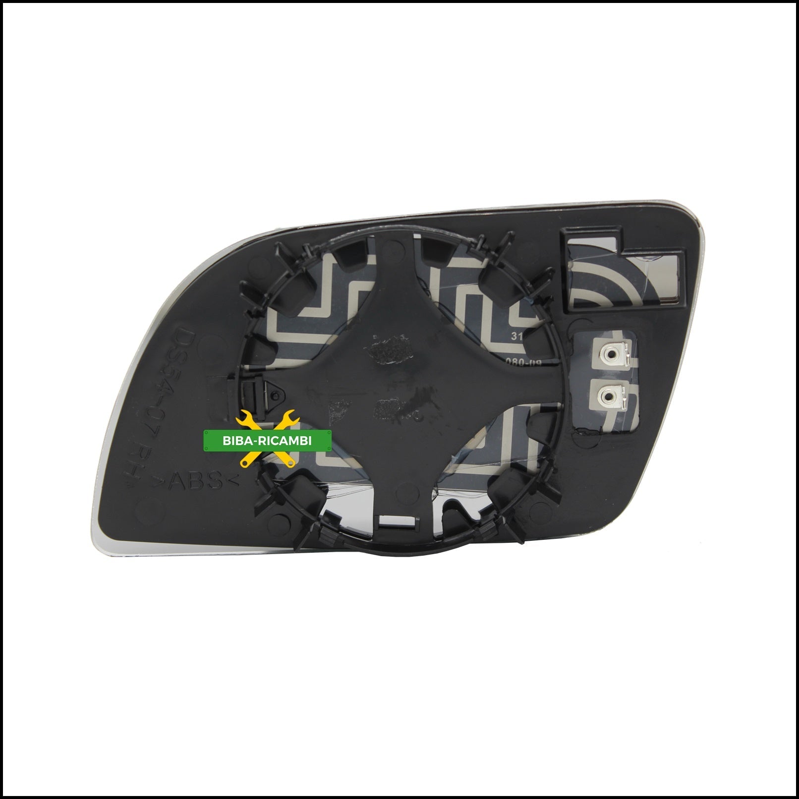 V. Piastra Retrovisore Termica Asferica Lato Dx-Passeggero Per Vw Polo (9N_) solo dal 2002-2005 BIBA-RICAMBI