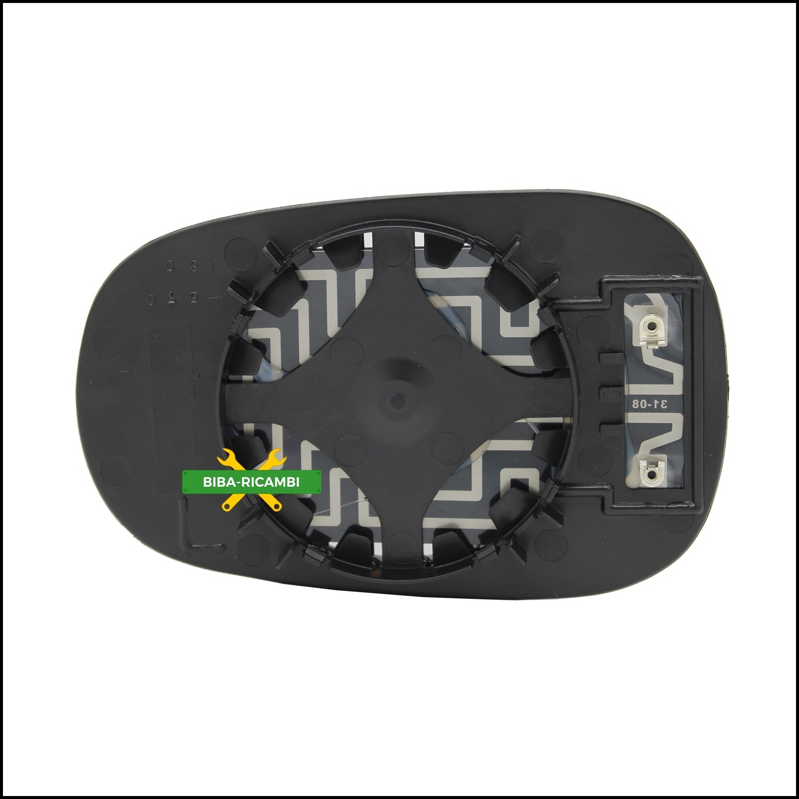 Piastra Retrovisore Termica Asferica Lato Dx-Passeggero Per Renault Clio I (B/C) dal 1990-1998 BIBA-RICAMBI