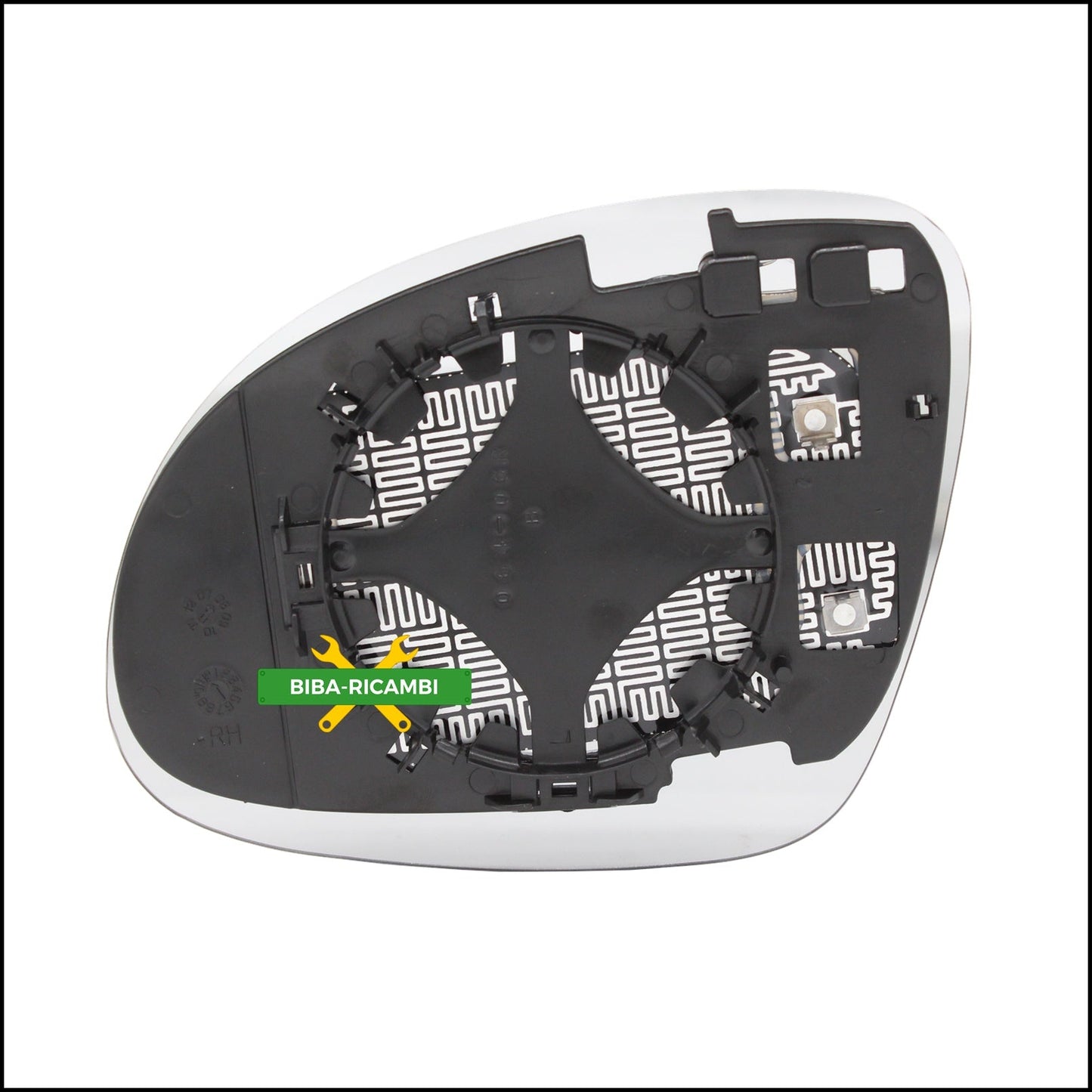 V. Piastra Retrovisore Asferica Termica Lato Dx-Passeggero Per Volkswagen Jetta III (1K2) dal 2004-2010 BIBA-RICAMBI