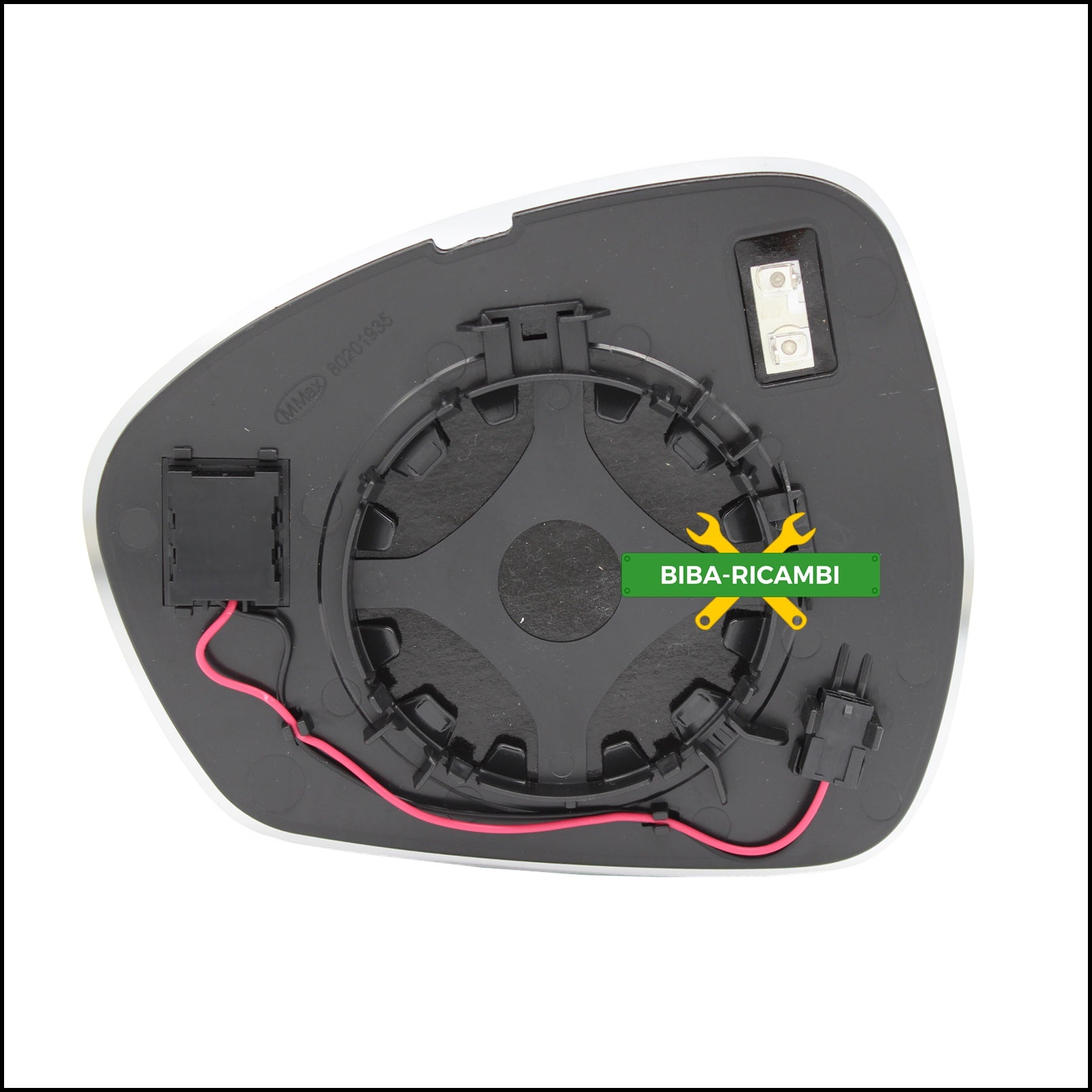 Piastra Specchio Retrovisore Con Blind Spot Lato Passeggero Per Alfa Romeo Stelvio (949) dal 2016> BIBA-RICAMBI