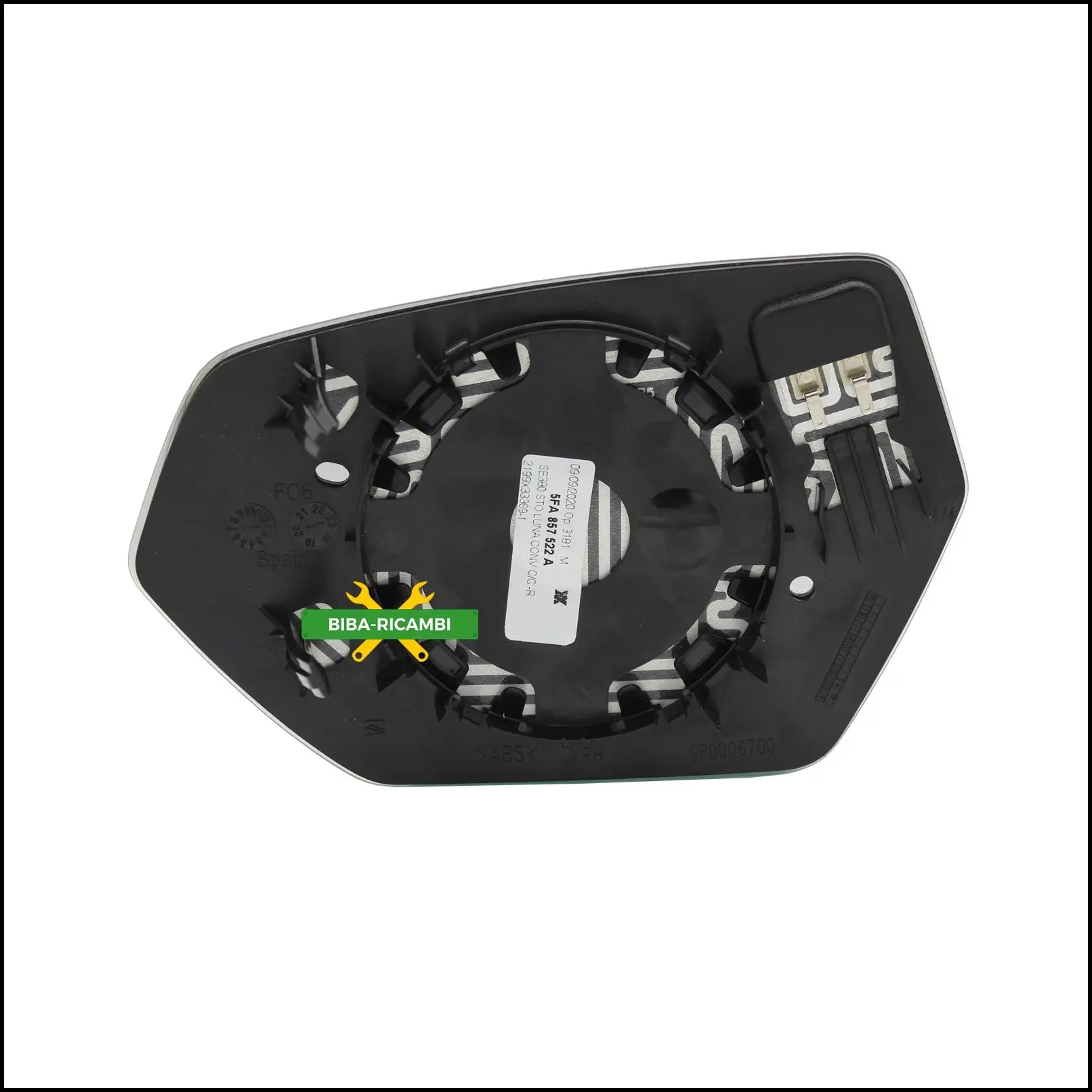 Piastra Specchio Retrovisore Termica Lato Dx-Passeggero Per Seat Leon IV (KL) dal 2019> BIBA-RICAMBI