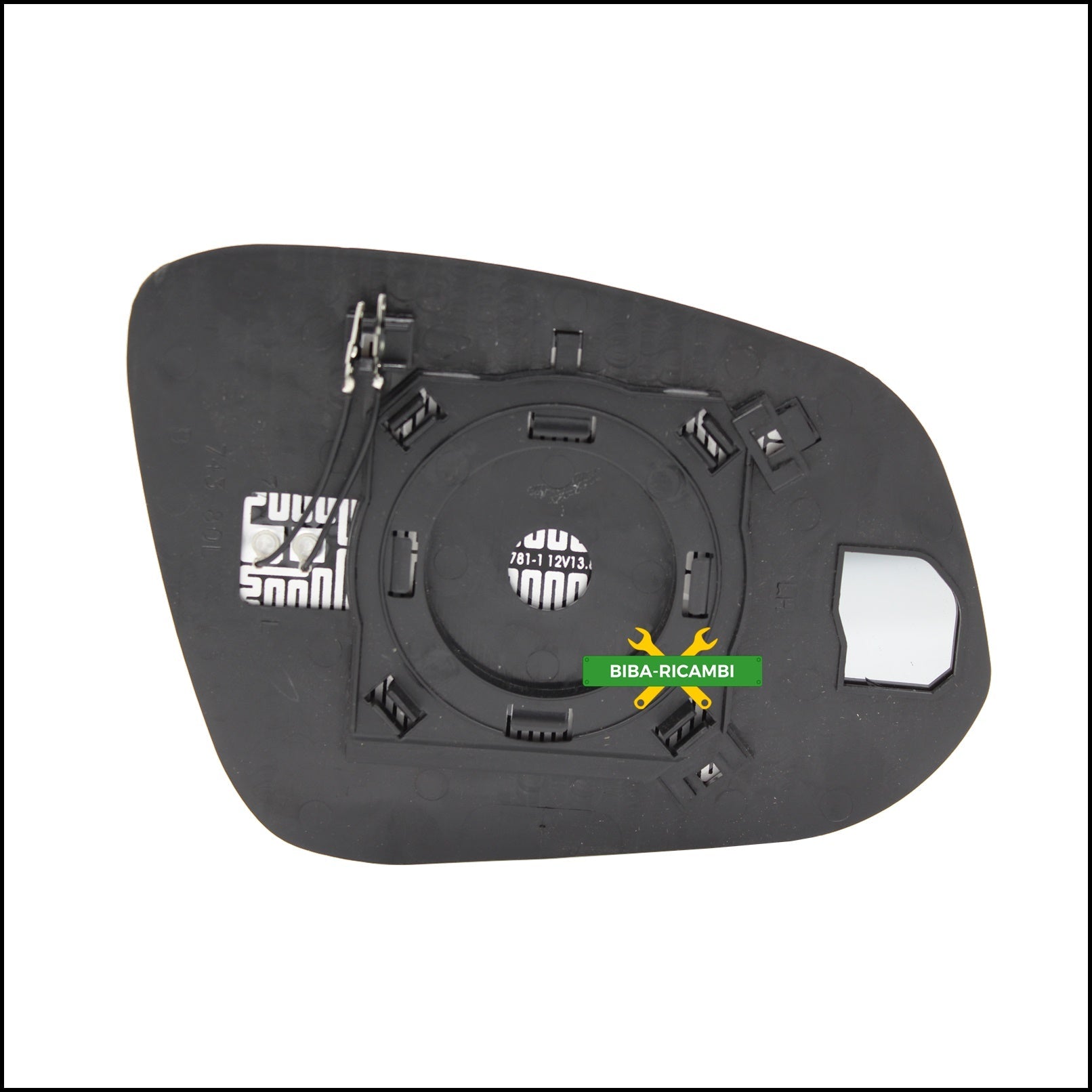 Piastra Specchio Retrovisore Termica Lato Sx-Guidatore Per Toyota Rav 4 IV (A4) dal 2012> (Attacco Quadrato) BIBA-RICAMBI