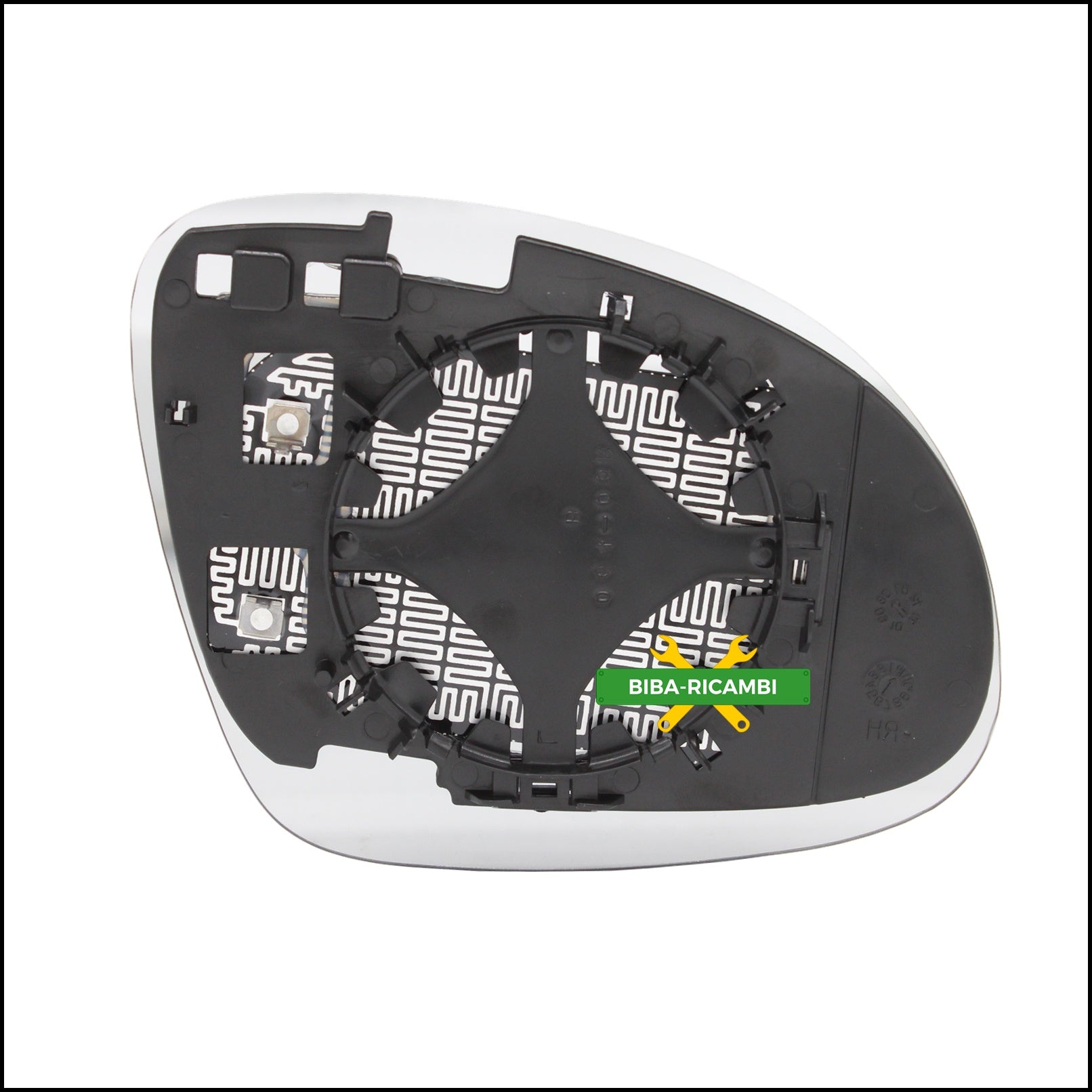 V. Piastra Retrovisore Asferica Termica Lato Sx-Guidatore Per Volkswagen Golf V (1K) dal 2003-2009 BIBA-RICAMBI