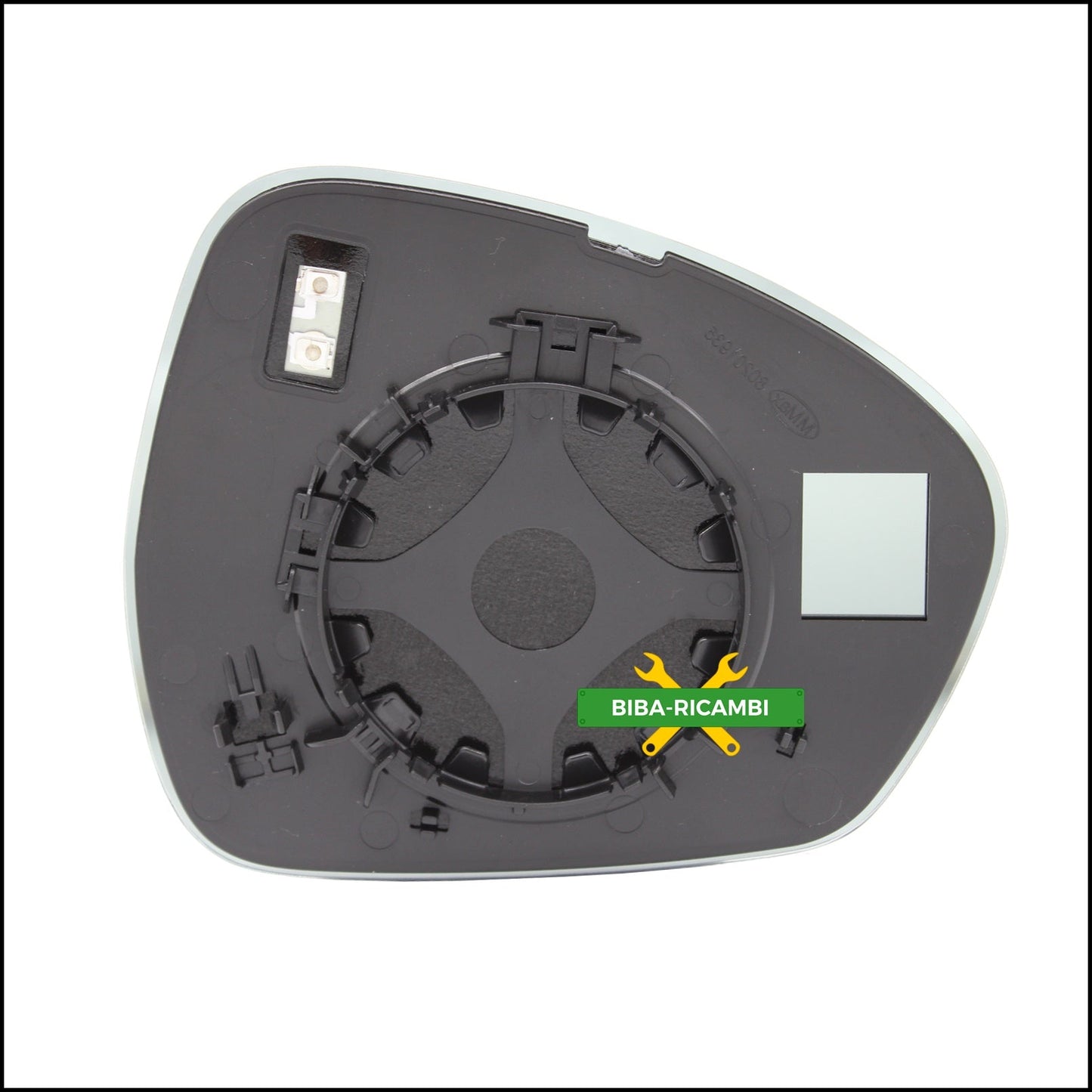 Piastra Specchio Retrovisore Termica Asferica Lato Guidatore Per Alfa Romeo Stelvio (949) dal 2016> BIBA-RICAMBI