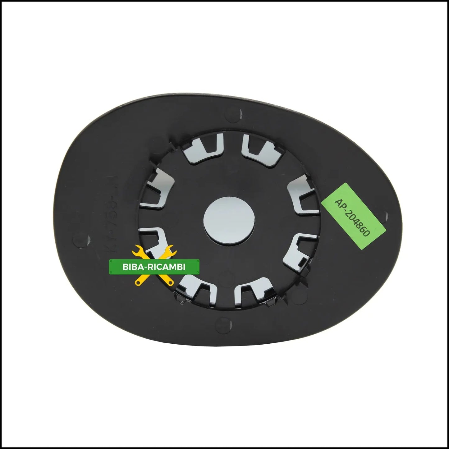 V. Piastra Specchio Retrovisore Asferica Lato Sx-Guidatore Per Peugeot 107 dal 2005> BIBA-RICAMBI