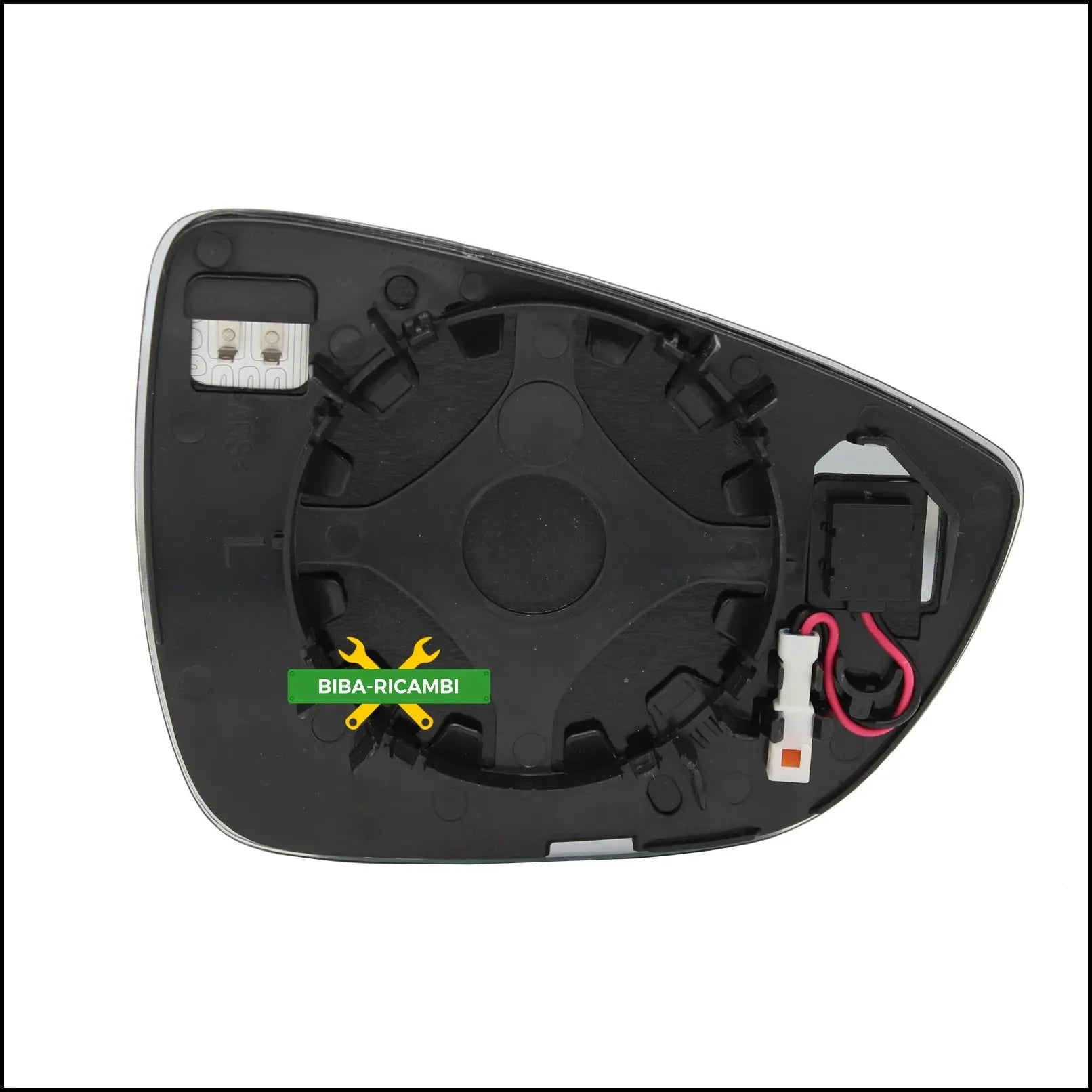 Piastra Specchio BLIND SPOT Termica Lato Sx-Guidatore Per Ford Focus IV dal 2018> BIBA-RICAMBI