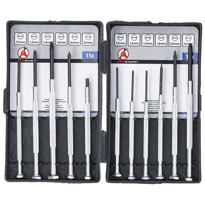 Cacciaviti di precisione 11 pezzi bgs germany BGS GERMANY