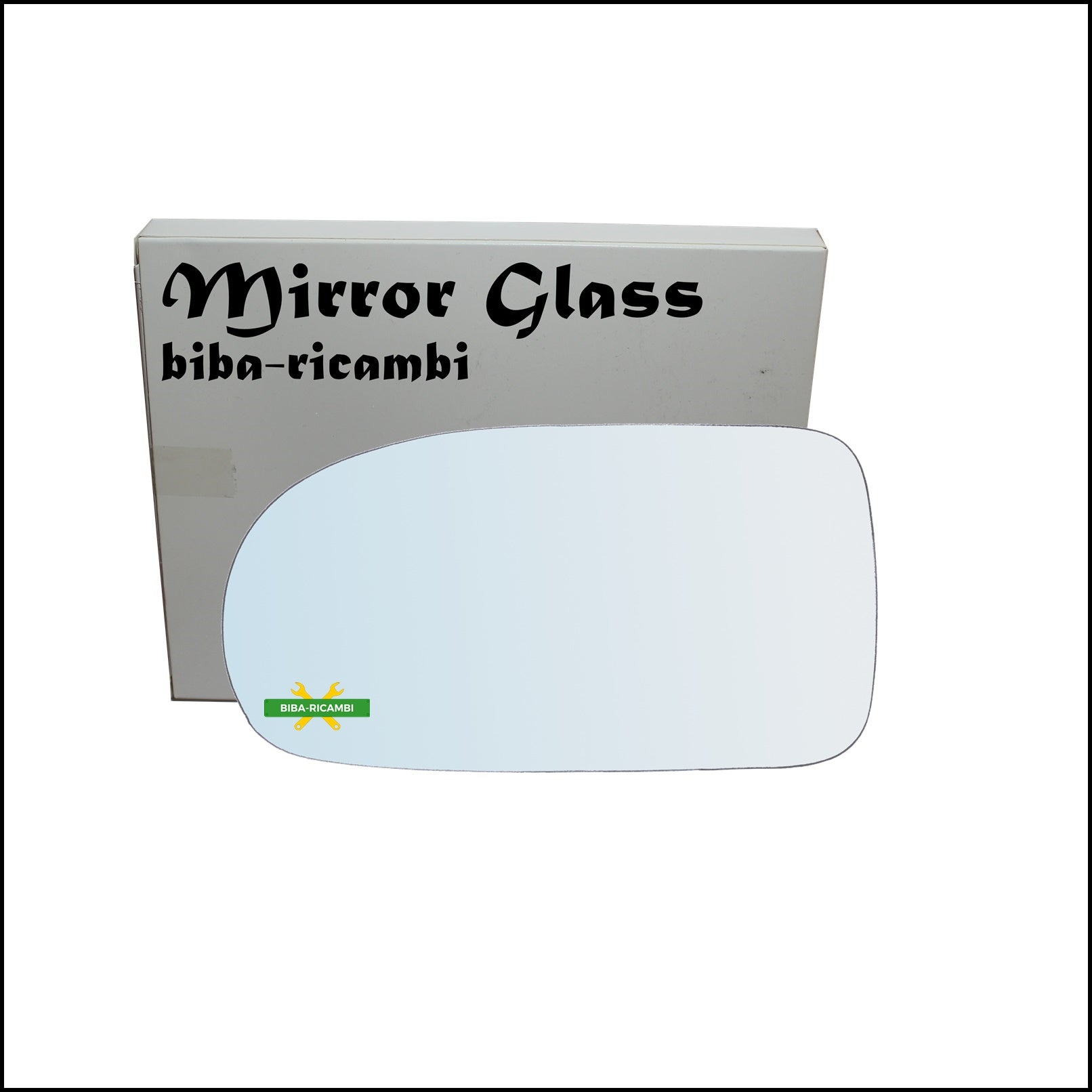 Vetro Specchio Retrovisore Cromato Lato Sx-Guidatore Per Chevrolet Nubira (J150) dal 1999-2003 BIBA-RICAMBI