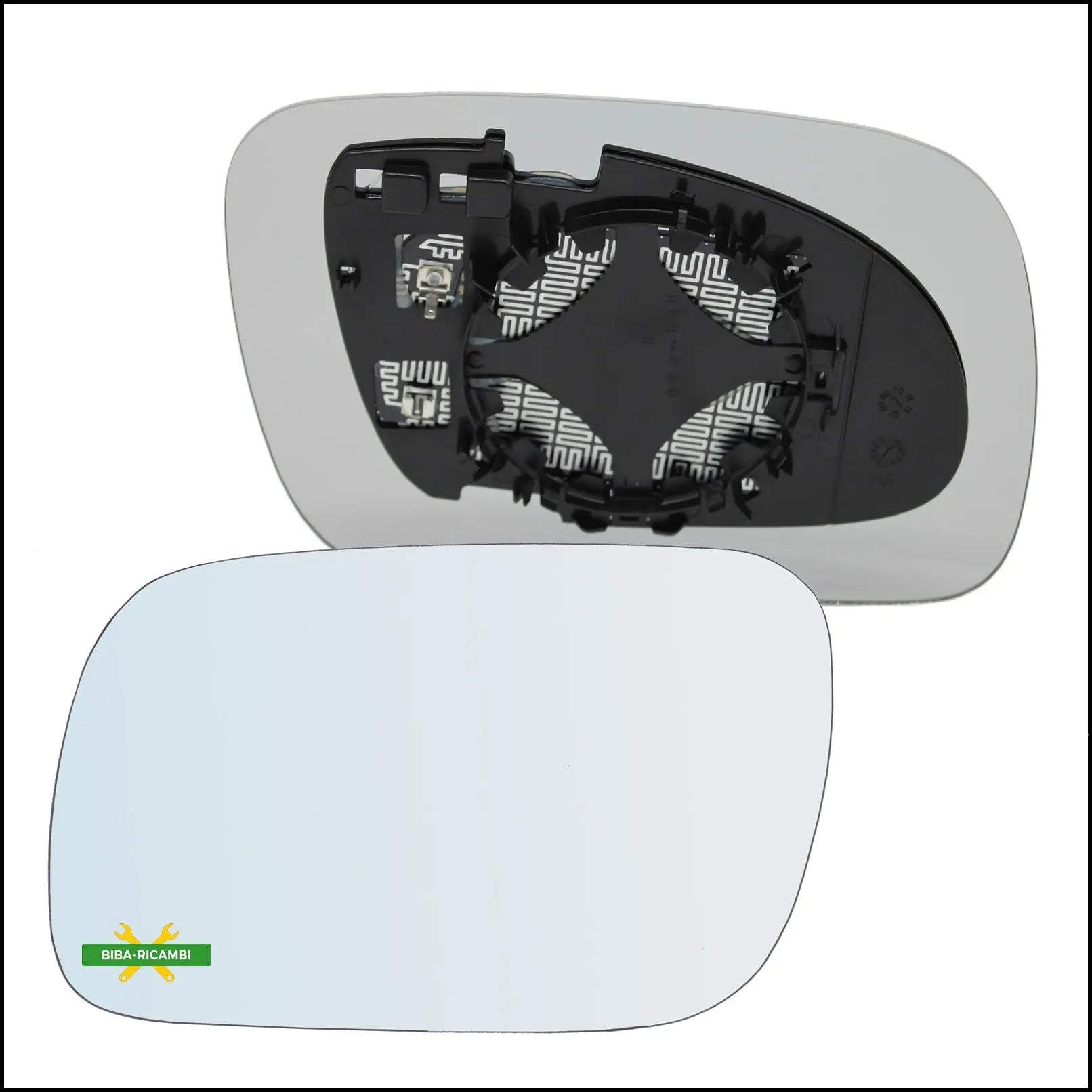 Piastra Specchio Retrovisore Termica Lato Sx-Guidatore Per Vw Touareg I (7LA) solo dal 2002-2009 BIBA-RICAMBI