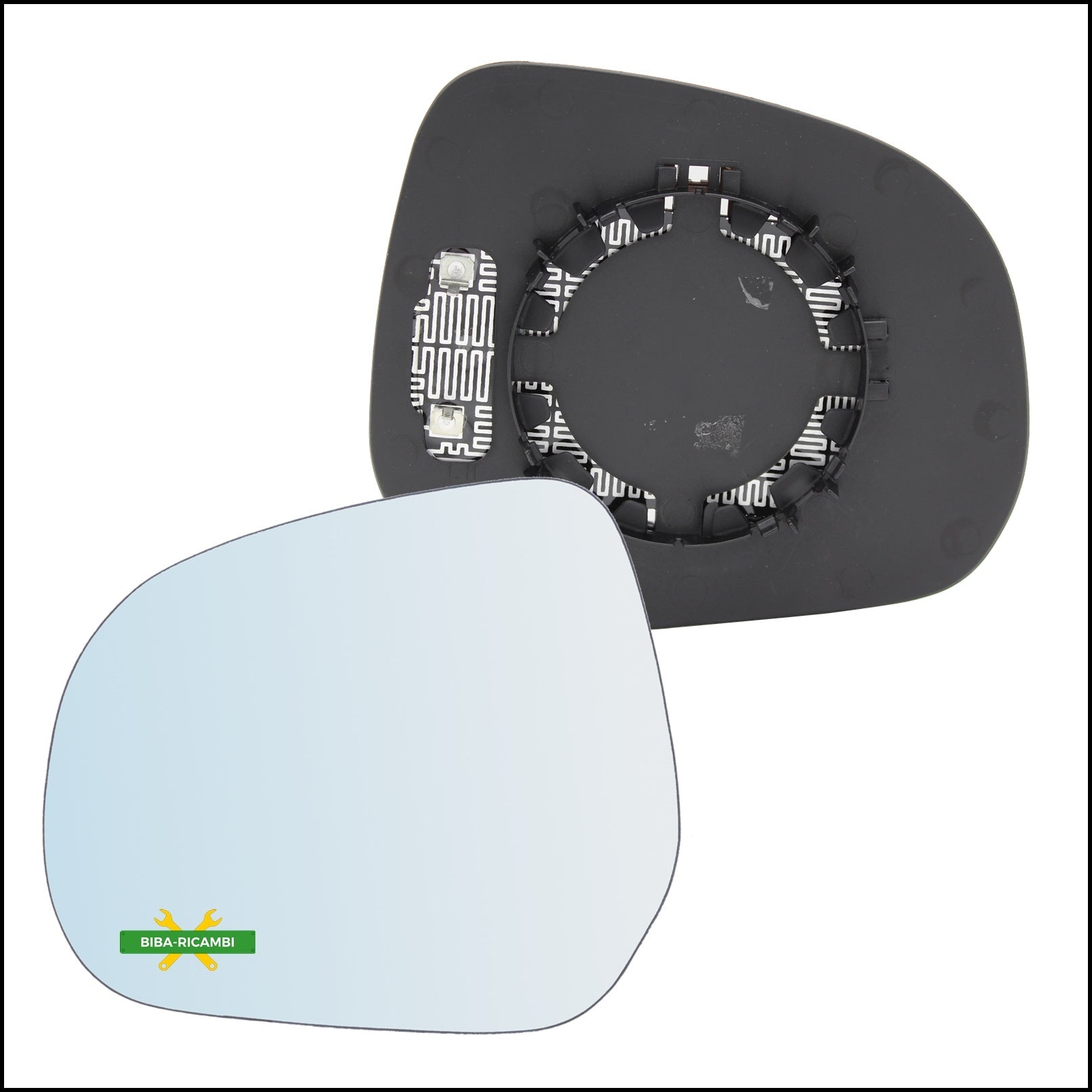 Piastra Specchio Retrovisore Termica Lato Sx-Guidatore Per Suzuki Splash (EX) dal 2008> BIBA-RICAMBI