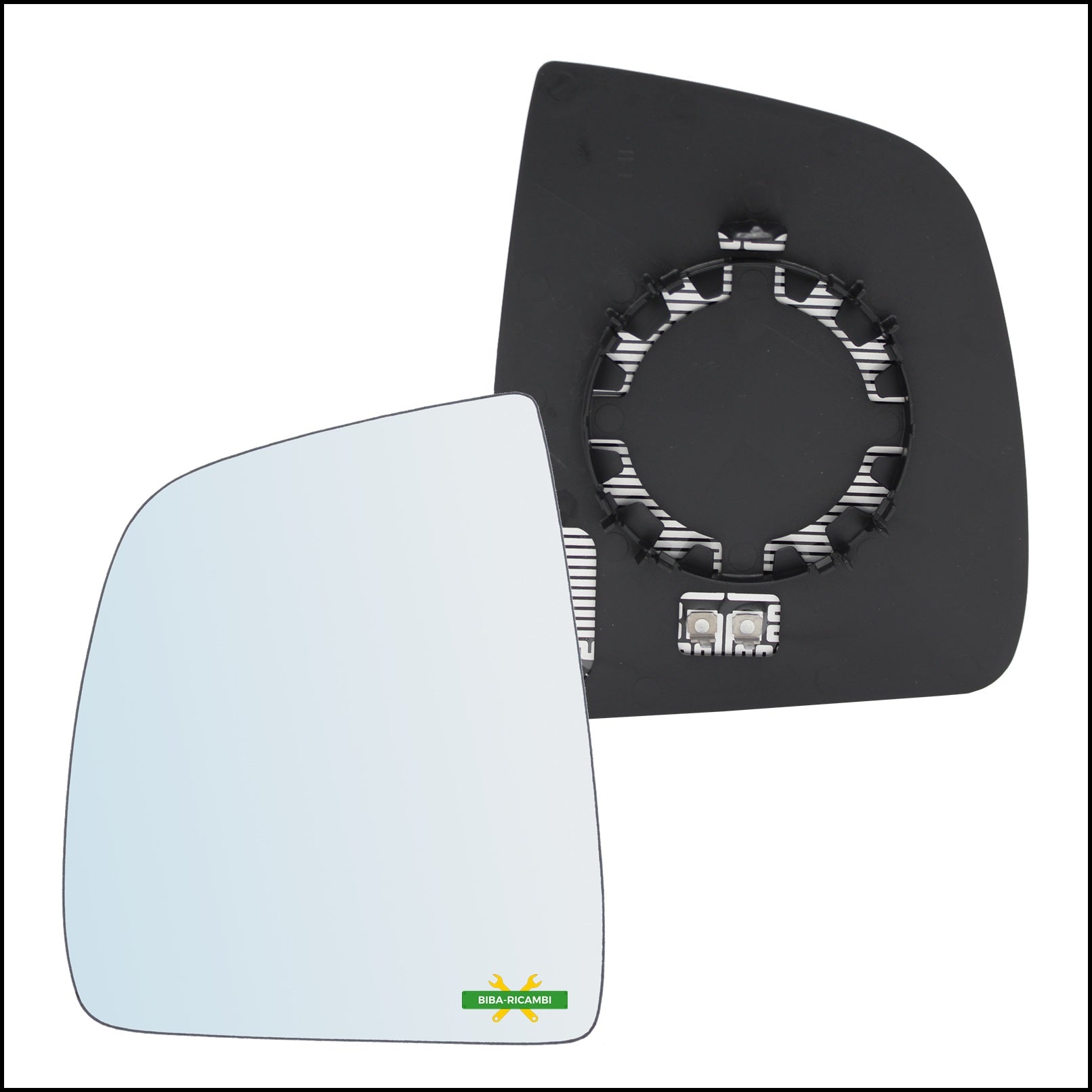 V. Piastra Specchio Superiore Retrovisore Termica Lato Sx-Guidatore Per Opel Combo III (X12) dal 2012> BIBA-RICAMBI
