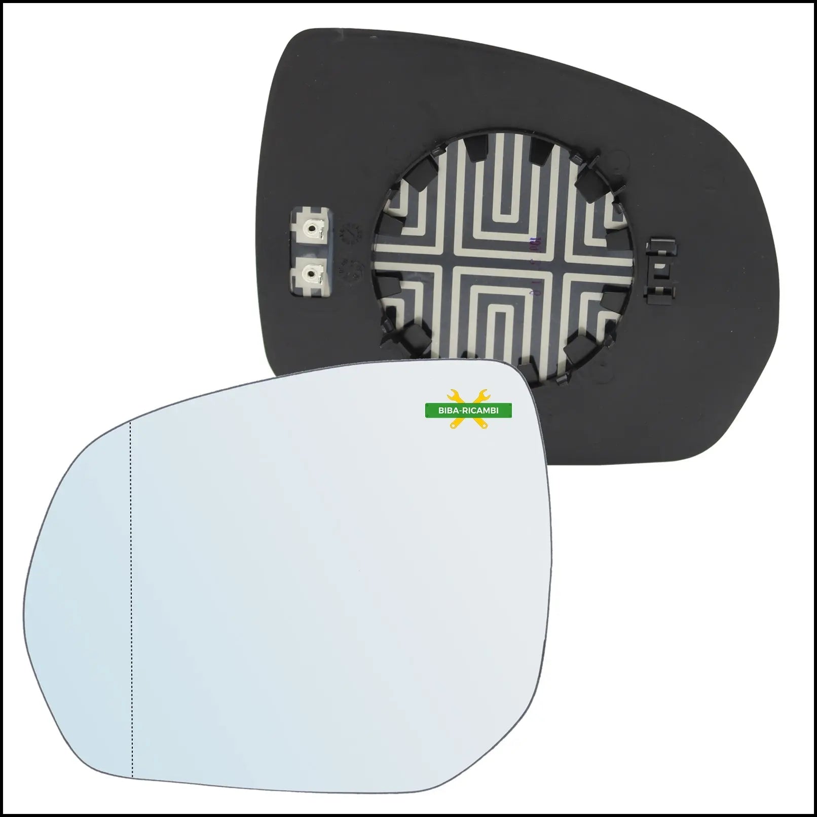 Piastra Retrovisore Asferica Termica Lato Sx-Guidatore Per Citroen C3 Picasso dal 2009> BIBA-RICAMBI