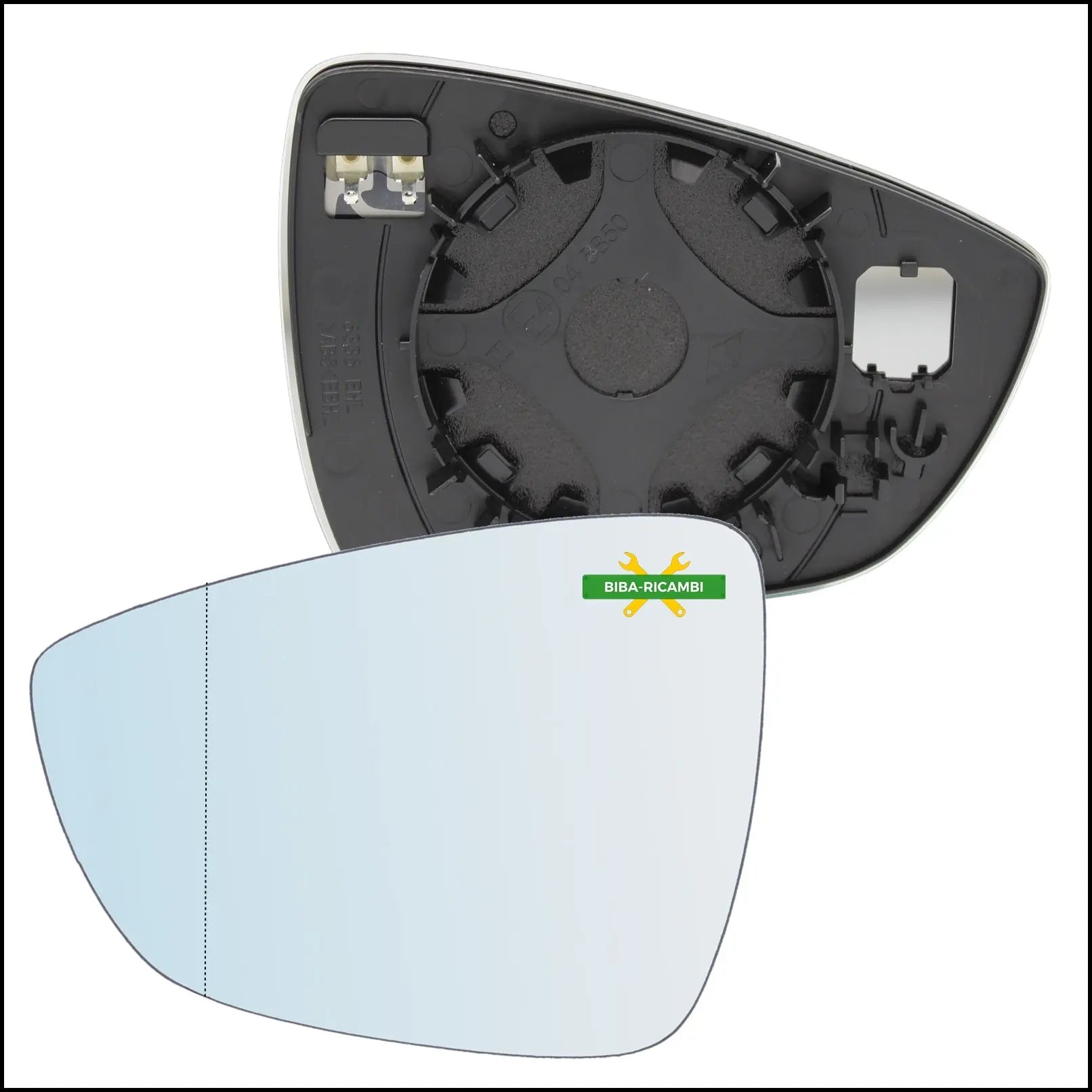 Piastra Specchio Retrovisore Termica Asferica Lato Sx-Guidatore Per Ford Focus IV dal 2018> BIBA-RICAMBI