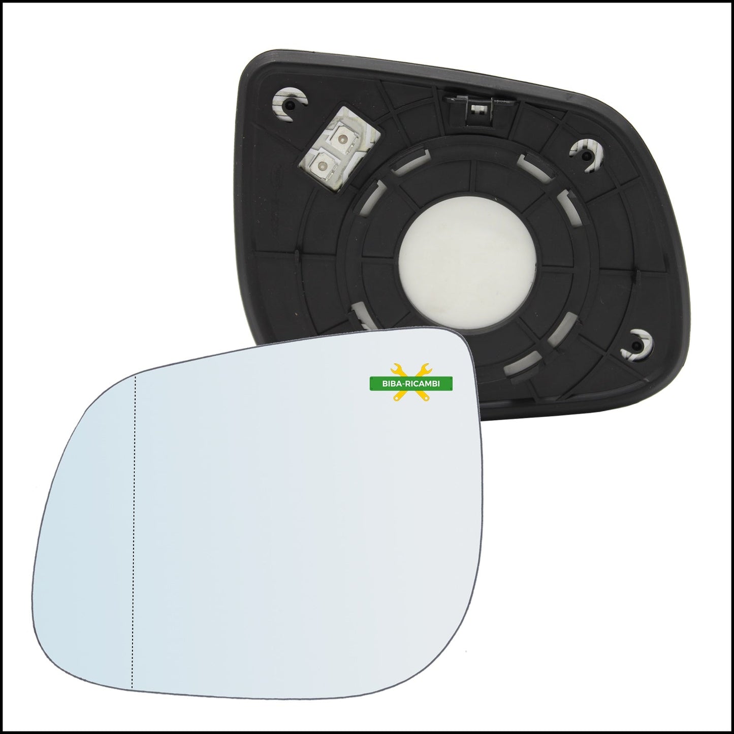 Piastra Specchio Retrovisore Termica Asferica Lato Sx-Guidatore Per Kia Picanto II (TA) dal 2011> BIBA-RICAMBI