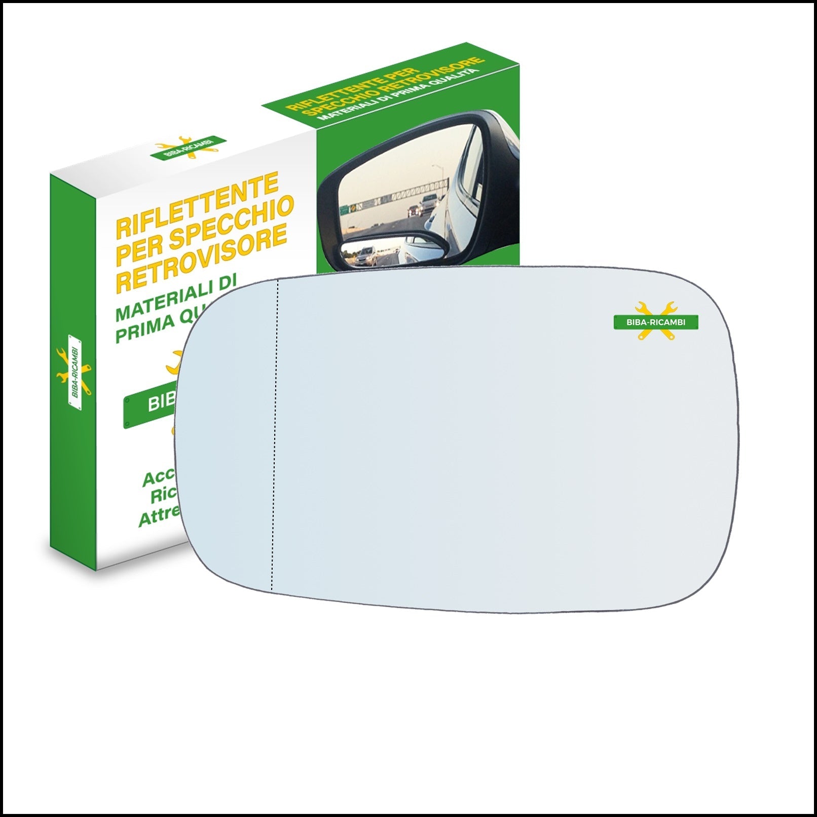 Vetro Specchio Retrovisore Asferico Lato Sx-Guidatore Per Renault Vel Satis (BJ0) dal 2002> BIBA-RICAMBI