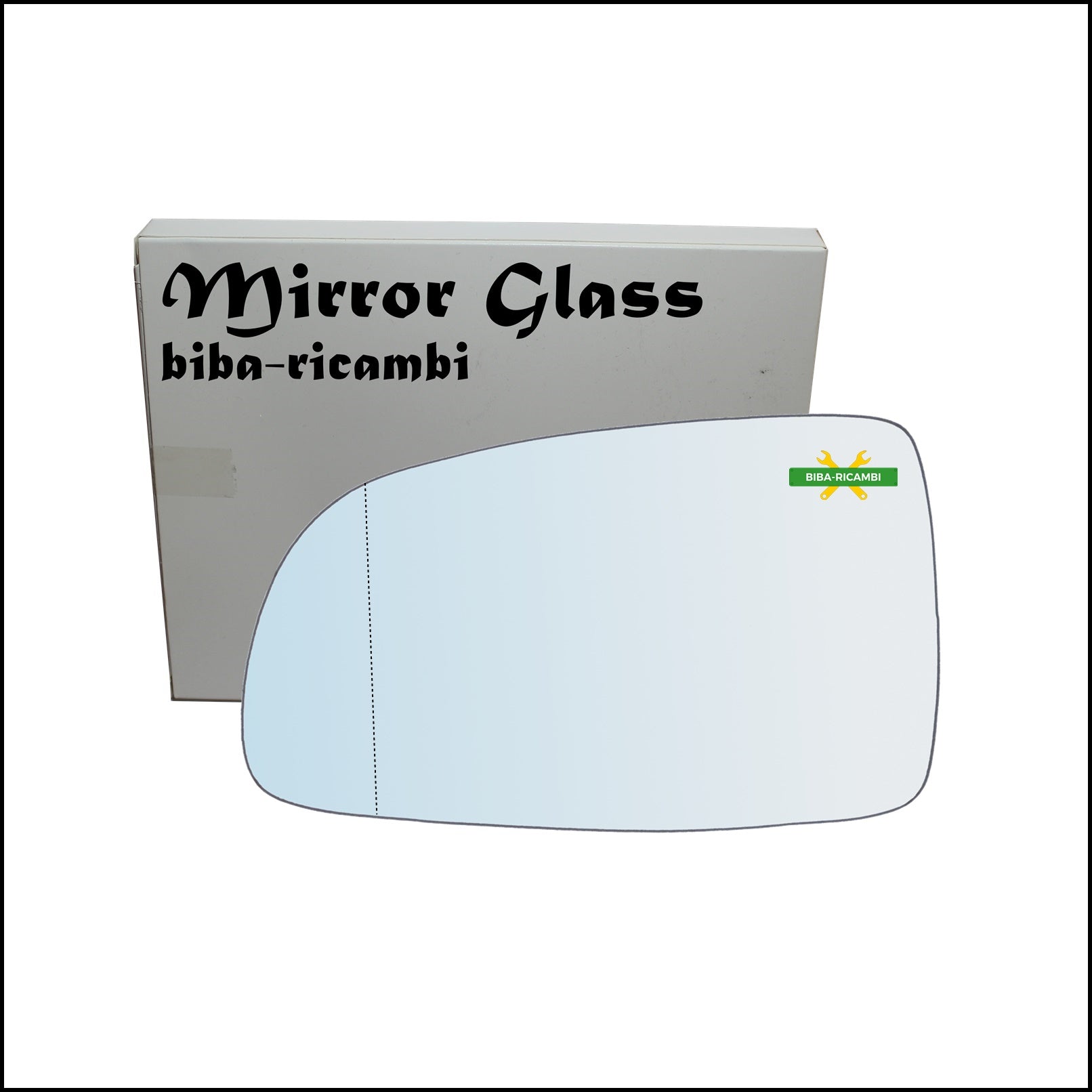 Vetro Specchio Retrovisore Asferico Lato Sx-Guidatore Per Chevrolet Aveo (T250, T255) solo dal 2007-2010 BIBA-RICAMBI