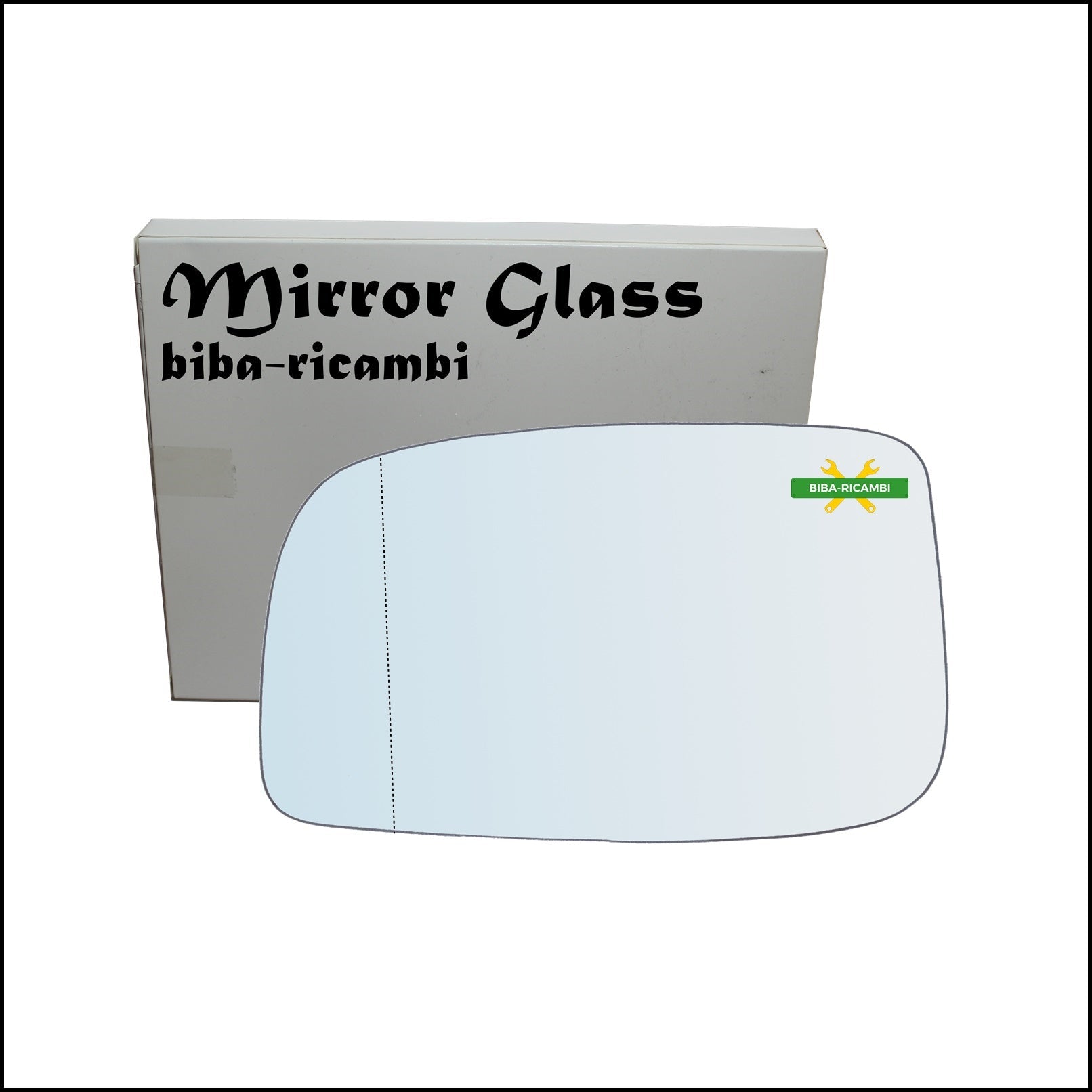 Vetro Specchio Retrovisore Asferico Lato Sx-Guidatore Per Daihatsu Sirion (M3) dal 2005-2011 BIBA-RICAMBI
