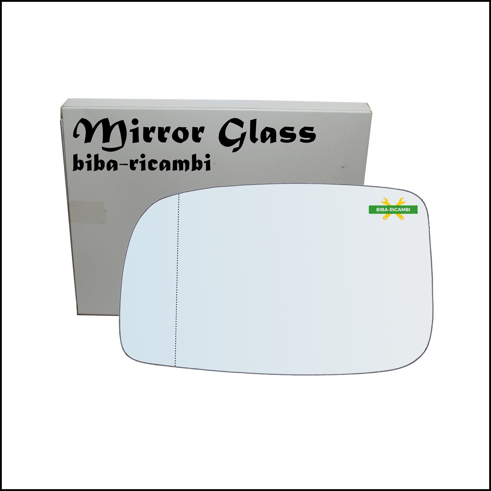 Vetro Specchio Retrovisore Asferico Lato Sx-Guidatore Per Subaru Justy IV dal 2007-2010 BIBA-RICAMBI