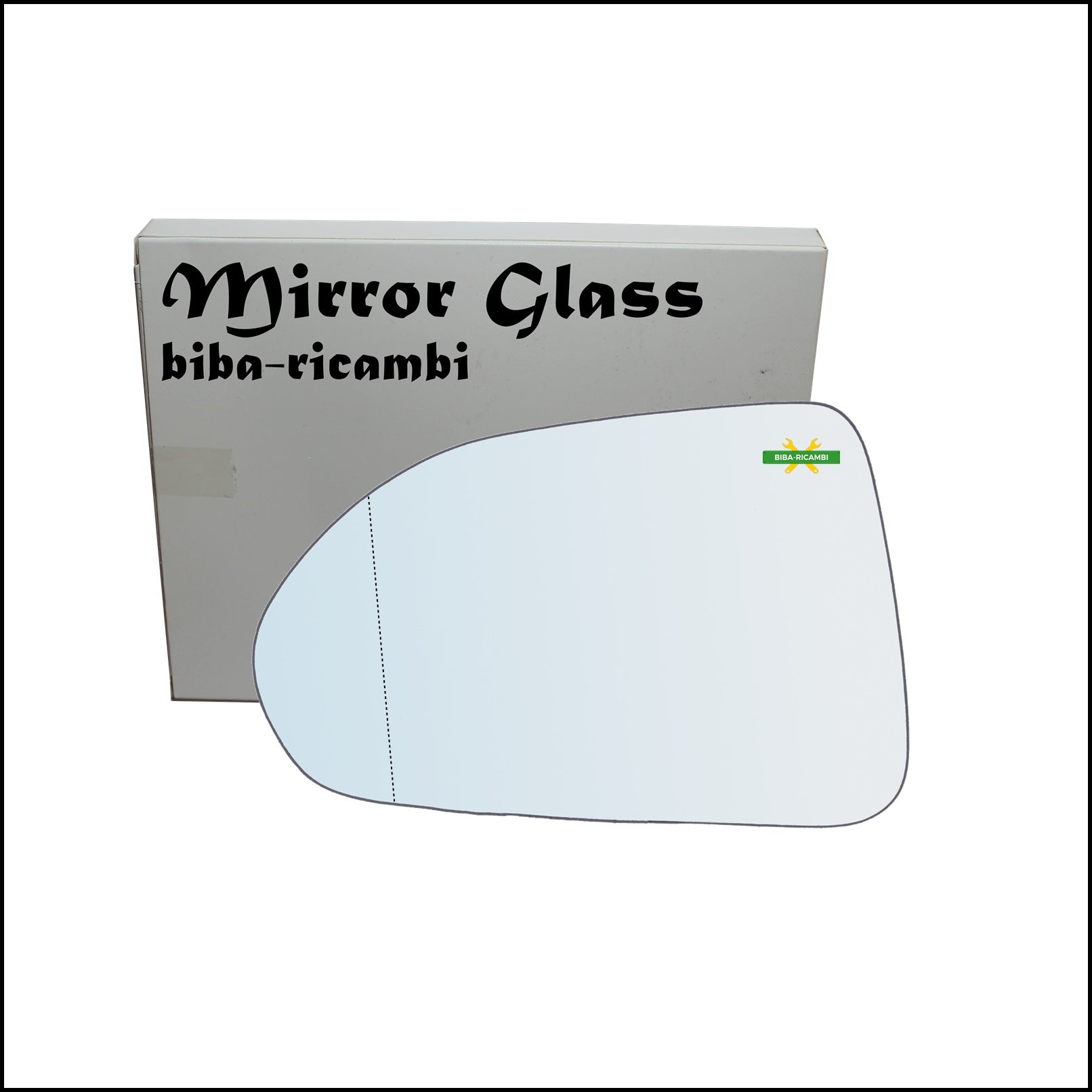 Vetro Specchio Retrovisore Asferico Lato Sx-Guidatore Per Honda Jazz II (GD) solo dal 2004-2005 BIBA-RICAMBI