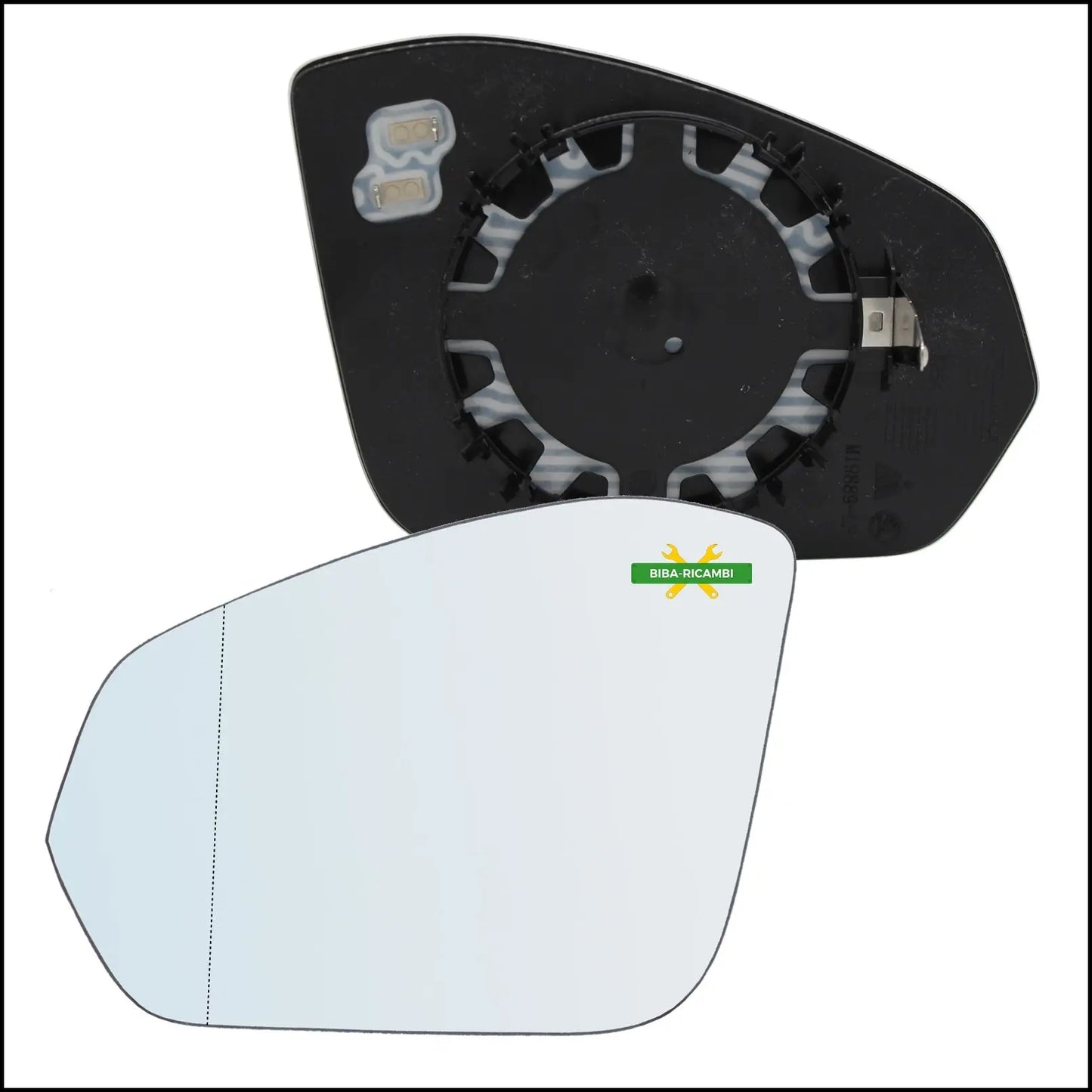 Piastra Specchio Retrovisore Termica Asferica Lato Sx-Guidatore Per Skoda Fabia IV (PJ3) dal 2021> BIBA-RICAMBI