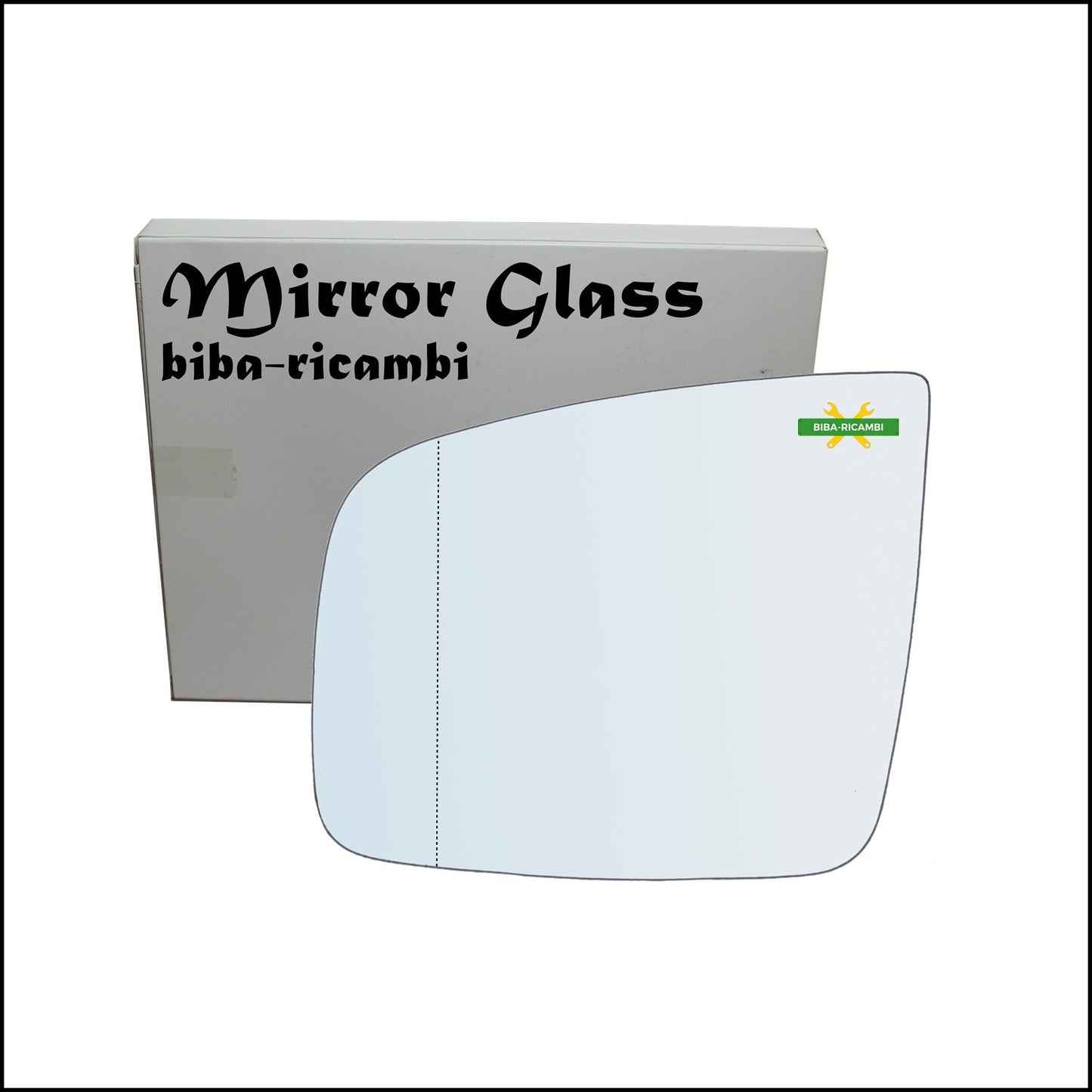 Vetro Specchio Retrovisore Asferico Lato Sx-Guidatore Per Mercedes Vito II (W639) solo dal 2010-2014 BIBA-RICAMBI