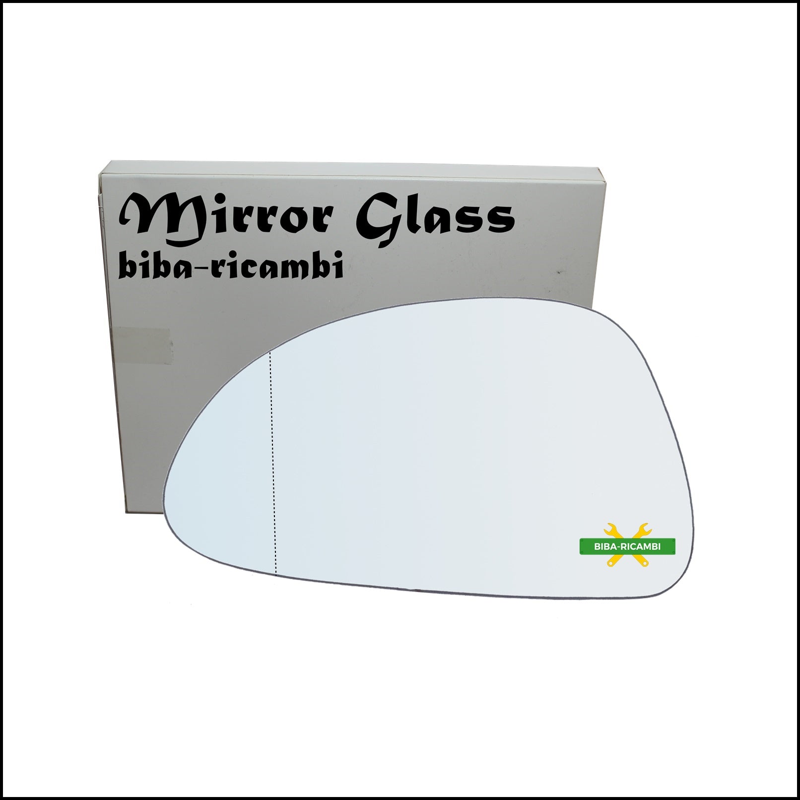 Vetro Specchio Retrovisore Asferico Lato Sx-Guidatore Per Suzuki Alto (FF) dal 2004-2009 BIBA-RICAMBI