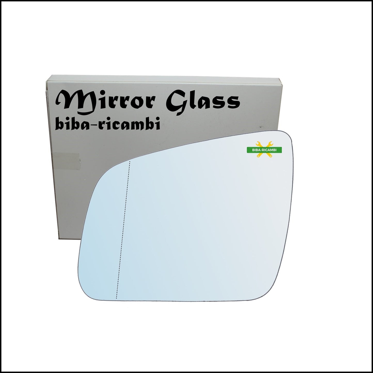 Vetro Specchio Retrovisore Asferico Lato Sx-Guidatore Per Mercedes Benz Classe C (W204,S204) solo dal 2007-2011 BIBA-RICAMBI