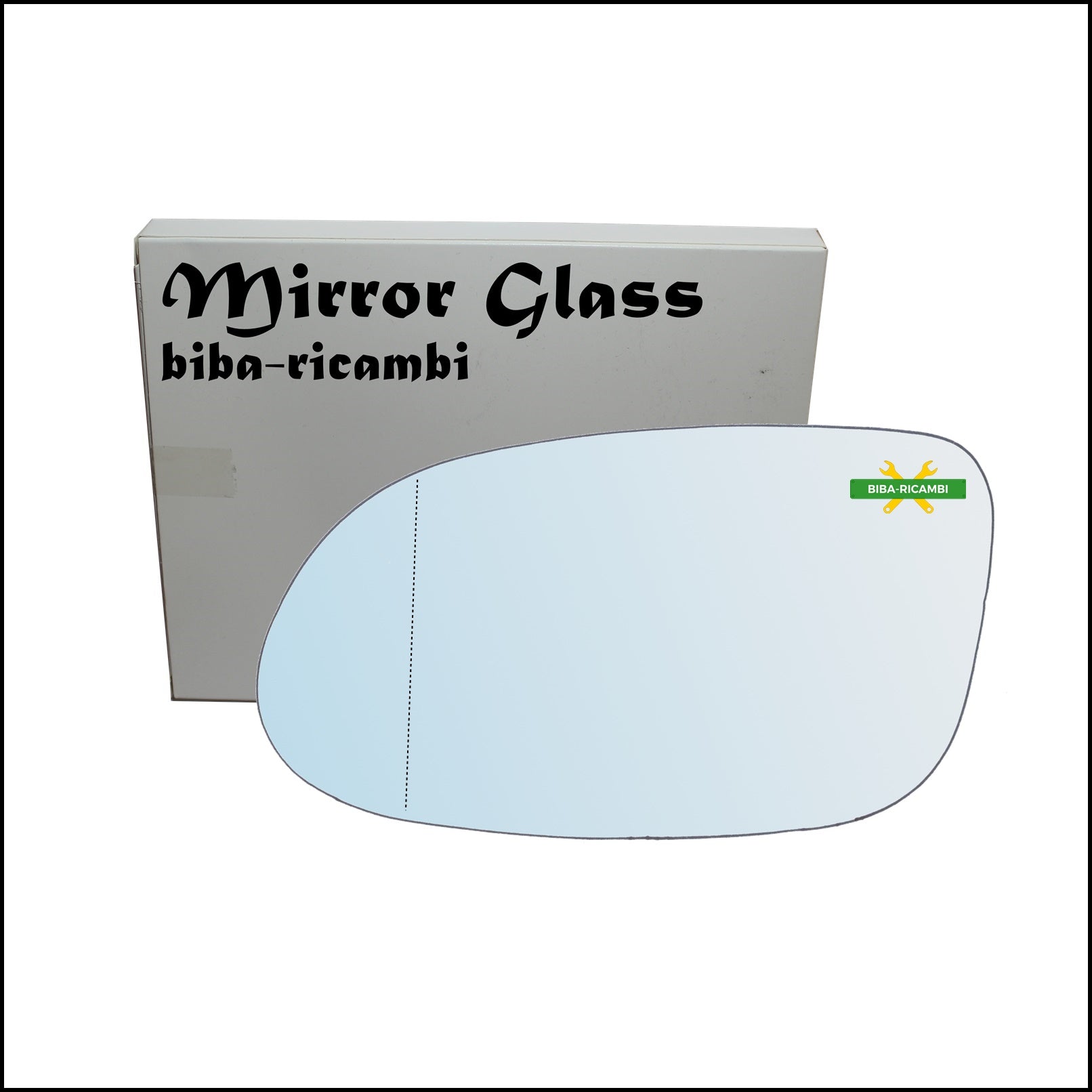 Vetro Specchio Retrovisore Cromato Asferico Lato Sx-Guidatore Per Mercedes Benz Classe A I (W168) dal 1997-2005 BIBA-RICAMBI