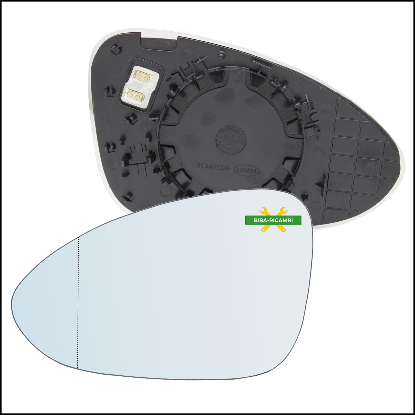 Piastra Retrovisore Termica Asferica Lato Sx-Guidatore Per Porsche Panamera II (971) dal 2016> BIBA-RICAMBI