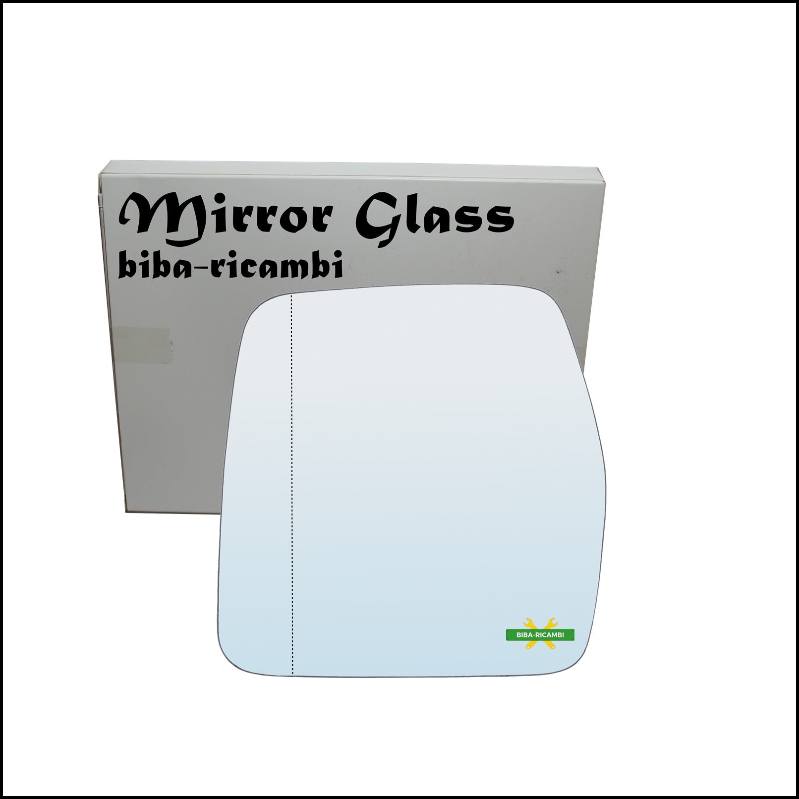 Vetro Specchio Retrovisore Cromato Asferico Lato Sx-Guidatore Per Citroen Jumpy I (U6U) dal 1994-2006 BIBA-RICAMBI