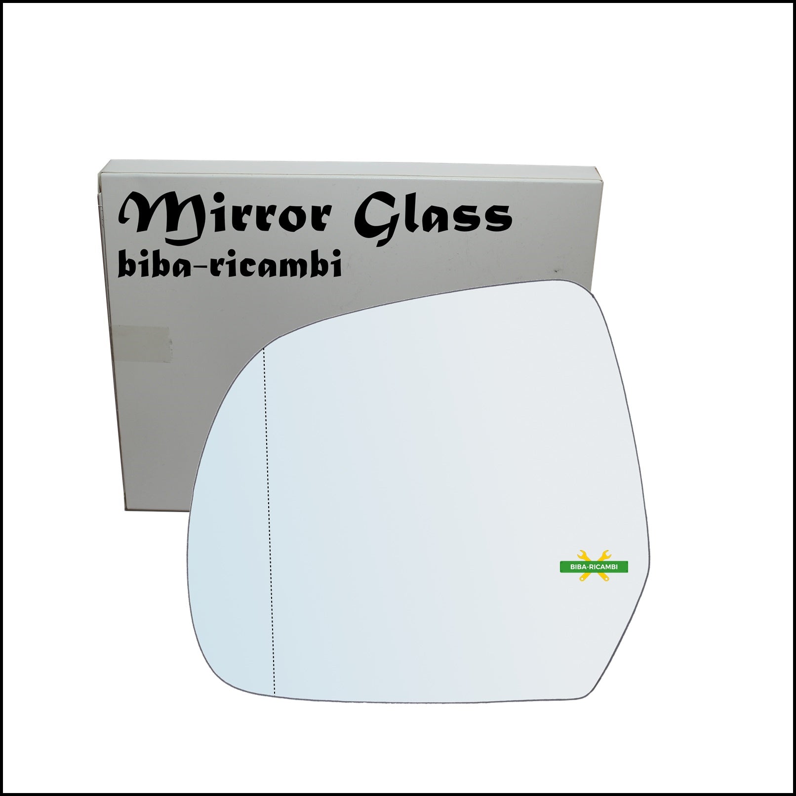 Vetro Specchio Retrovisore Cromato Asferico Lato Sx-Guidatore Per Nissan Micra IV (K13) dal 2010> BIBA-RICAMBI