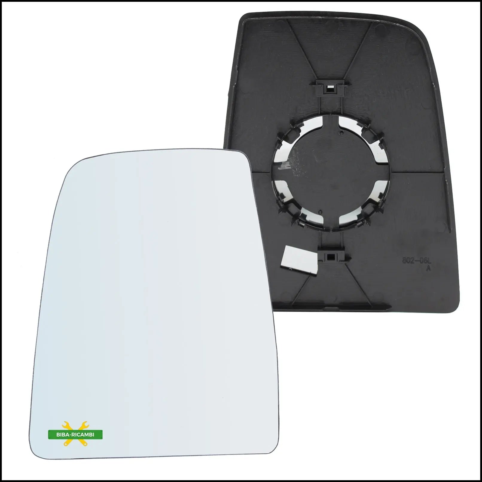 Piastra Superiore Retrovisore Lato Sx-Guidatore Per Ford Transit IV dal 2013> BIBA-RICAMBI