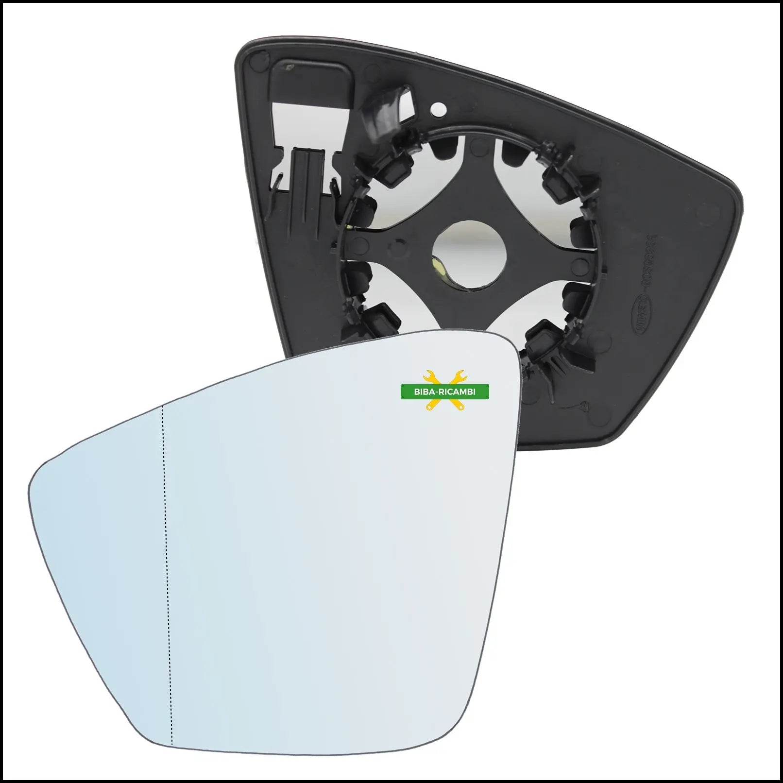 Piastra Retrovisore Asferica Lato Sx-Guidatore Per Skoda Karoq (NU7) dal 2017> BIBA-RICAMBI